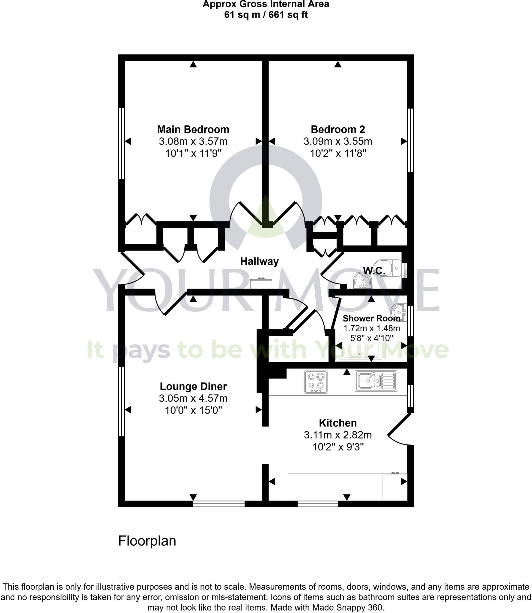 Suttieslea Crescent, Newtongrange, Dalkeith, Midlothian, EH22 floorplan