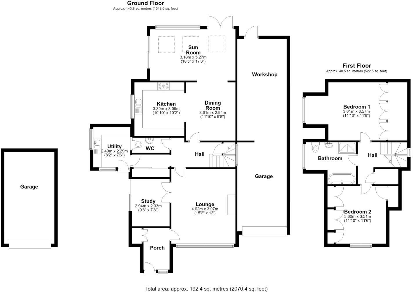 10 Maes Lloi, Aberthin, Cowbridge, Vale Of Glamorgan, CF71 7HA floorplan