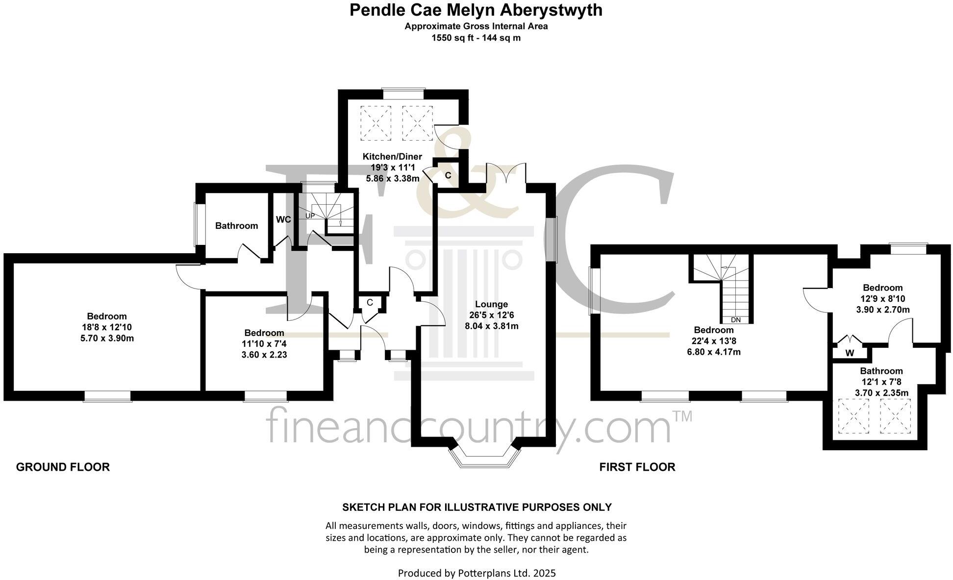 Pendle, Cae Melyn, Aberystwyth, SY23 floorplan