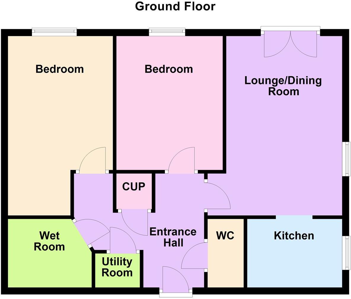 The Dials, Alney House, Elizabeth Coxhead Gardens, Hinckley floorplan