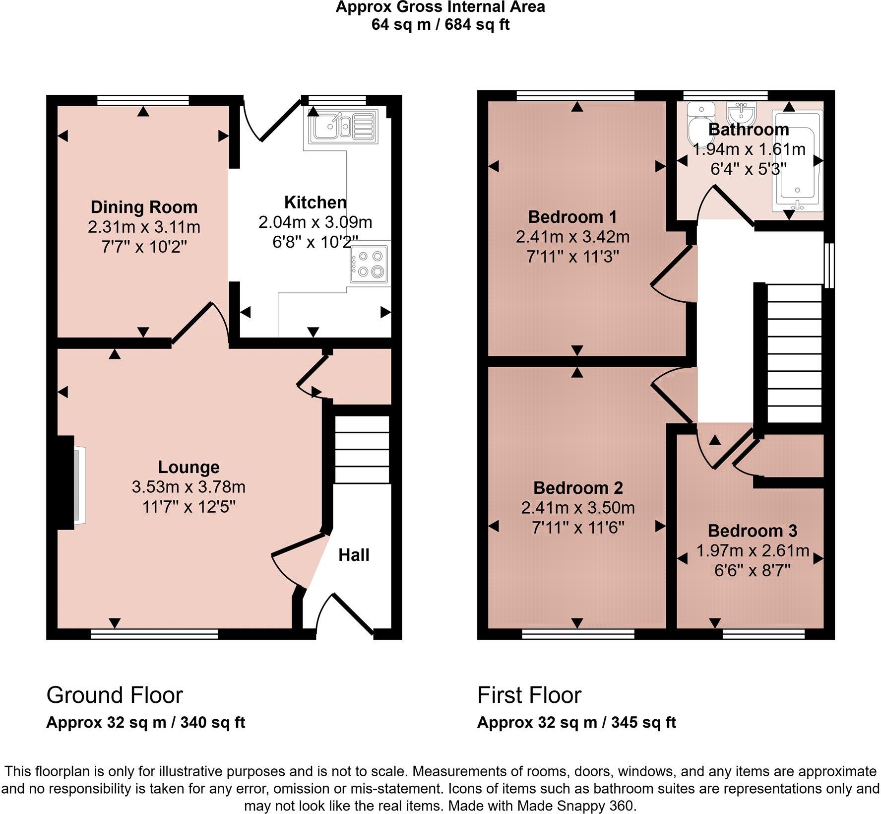 Wymondham Way, Melton Mowbray, Leicestershire floorplan