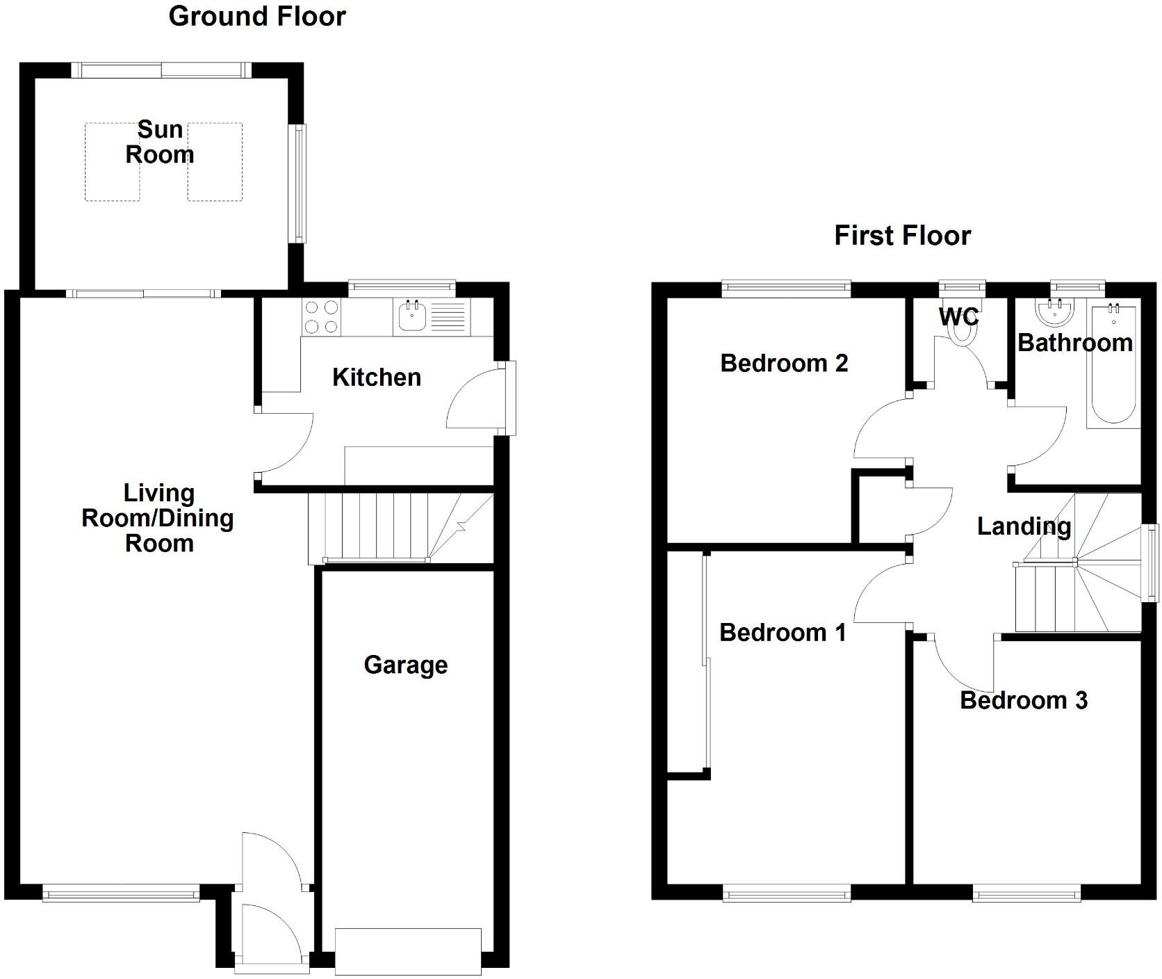 Sutton Lane, Adlington, PR6 floorplan