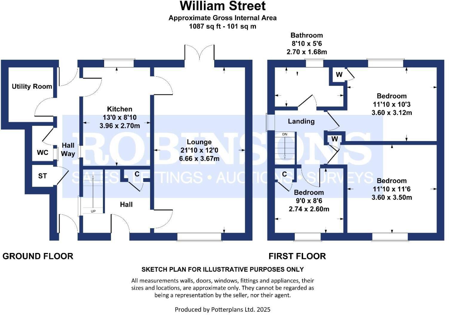 William Street, Bowburn, Durham floorplan