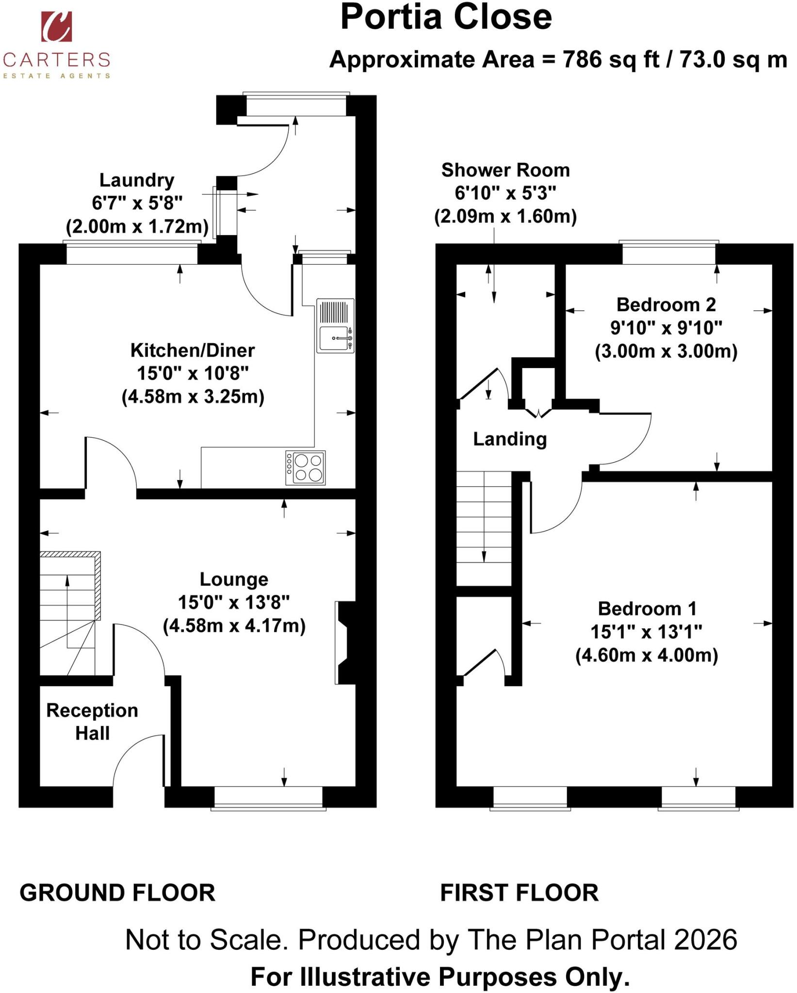 Portia Close, Nuneaton, CV11 floorplan