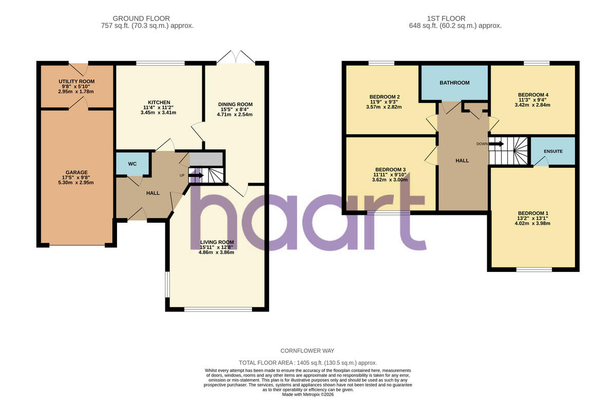Cornflower Way, Hatfield floorplan