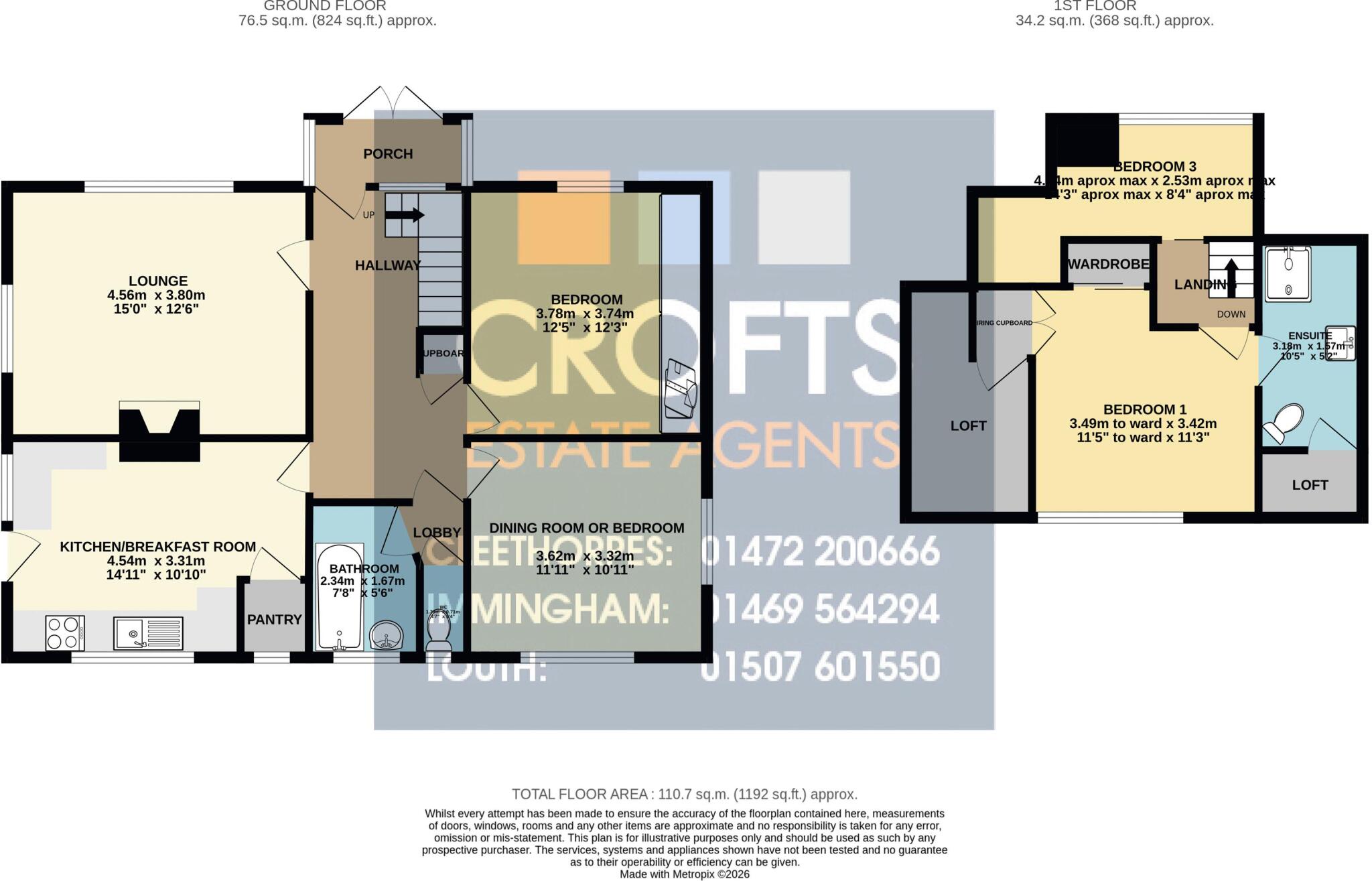 Glebe Road, Scartho floorplan