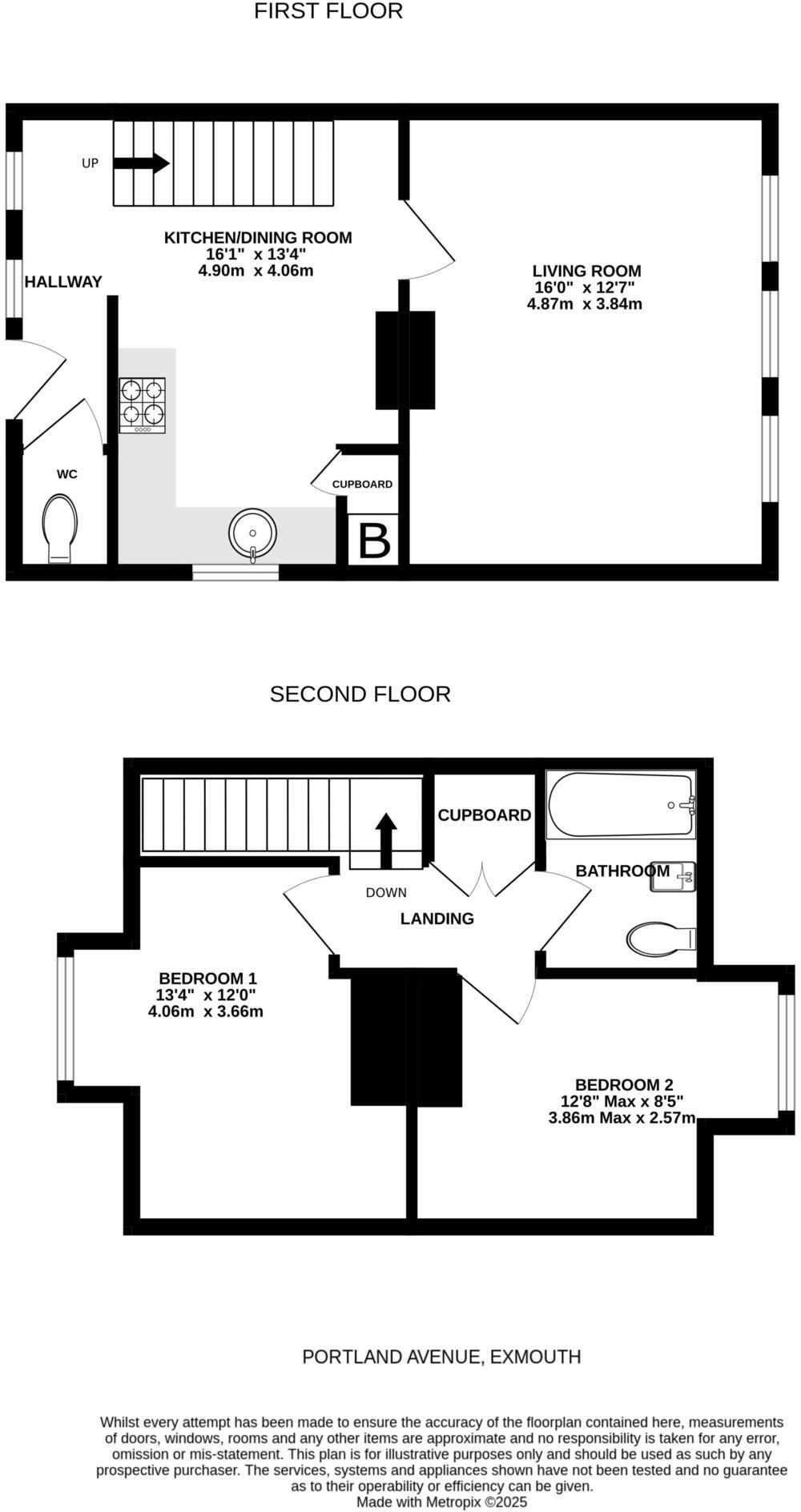 Portland Avenue, Exmouth floorplan