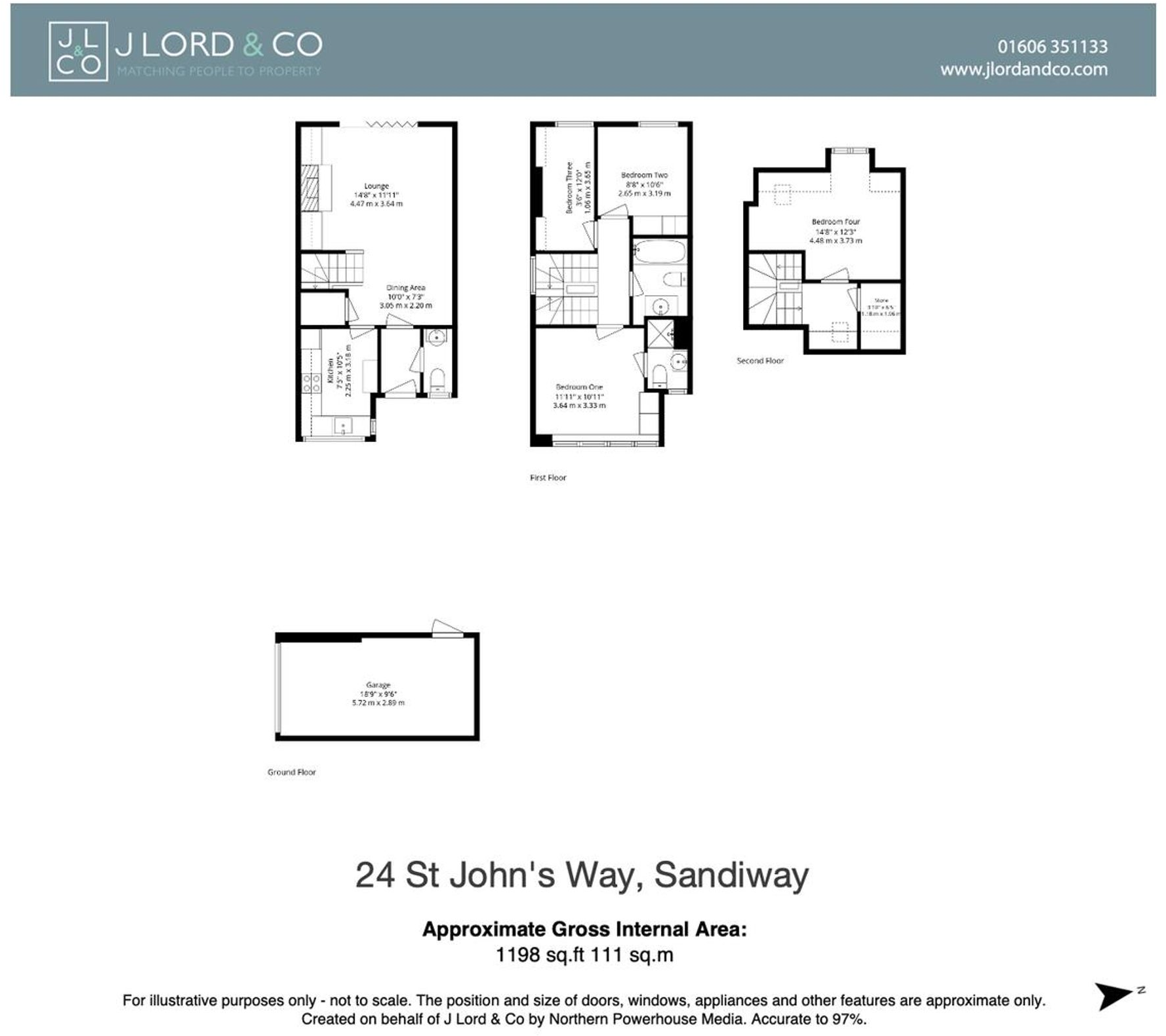 24 St Johns Way, Sandiway, Cheshire, CW8 2LX floorplan