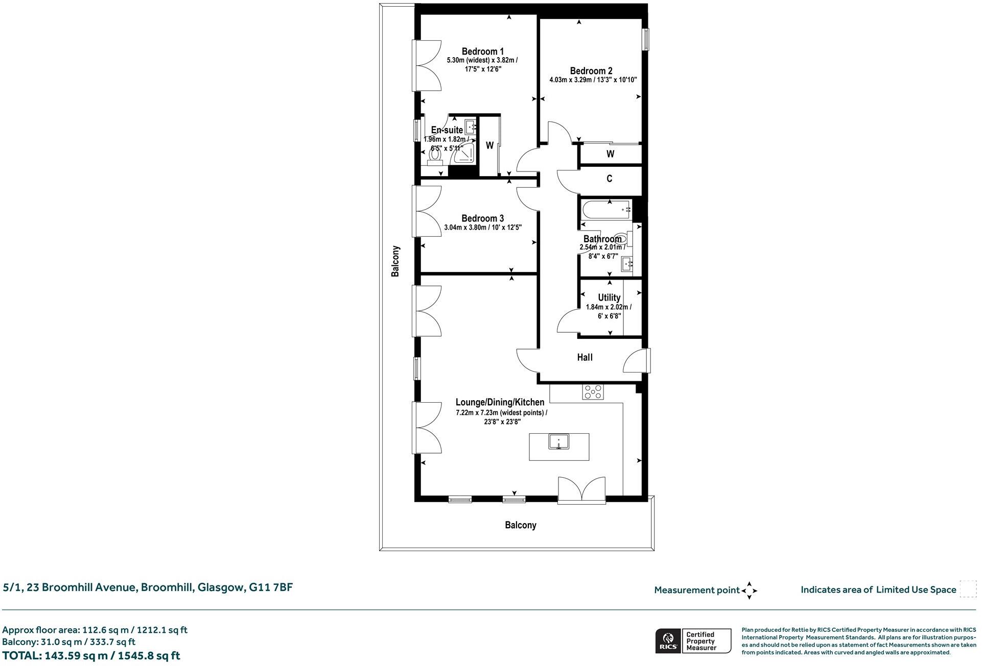Broomhill Avenue, Broomhill, Glasgow floorplan