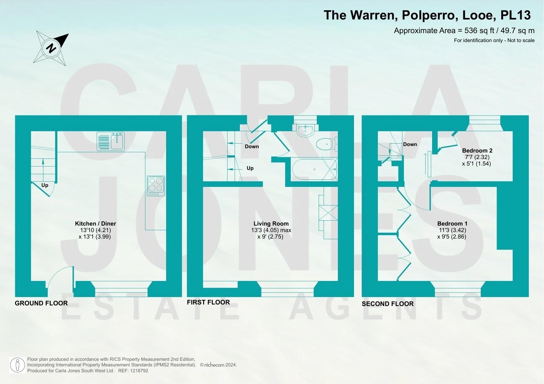 The Warren, Polperro, Looe, Cornwall, PL13 floorplan