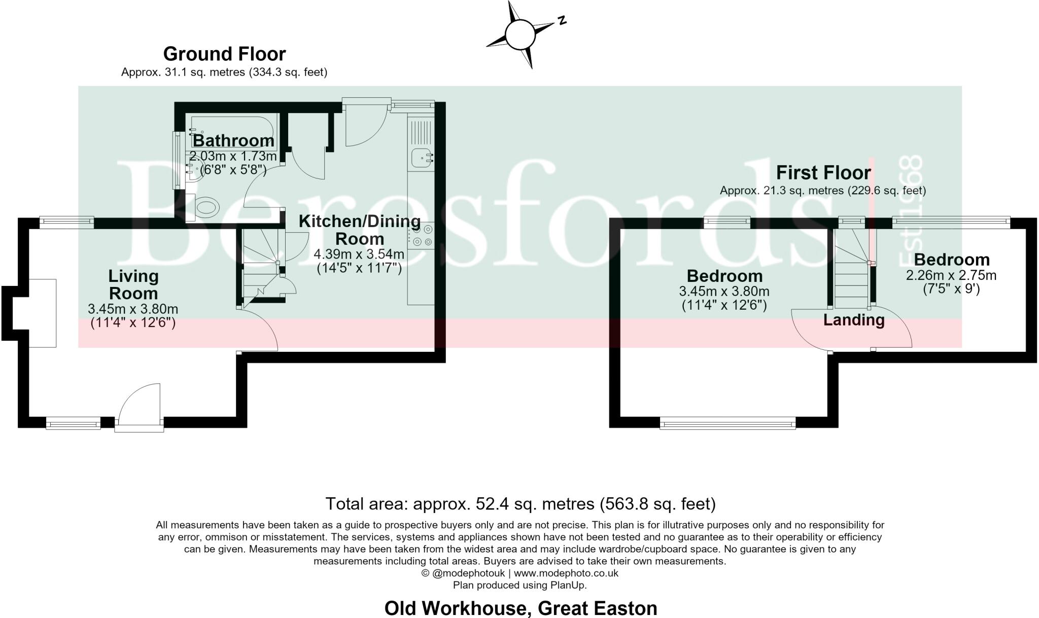 Old Workhouse Yard, Great Easton, CM6 floorplan