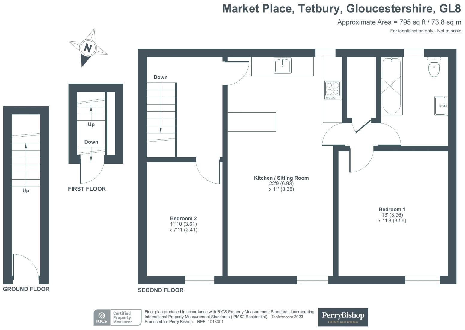 Market Place, Tetbury, Gloucestershire, GL8 floorplan