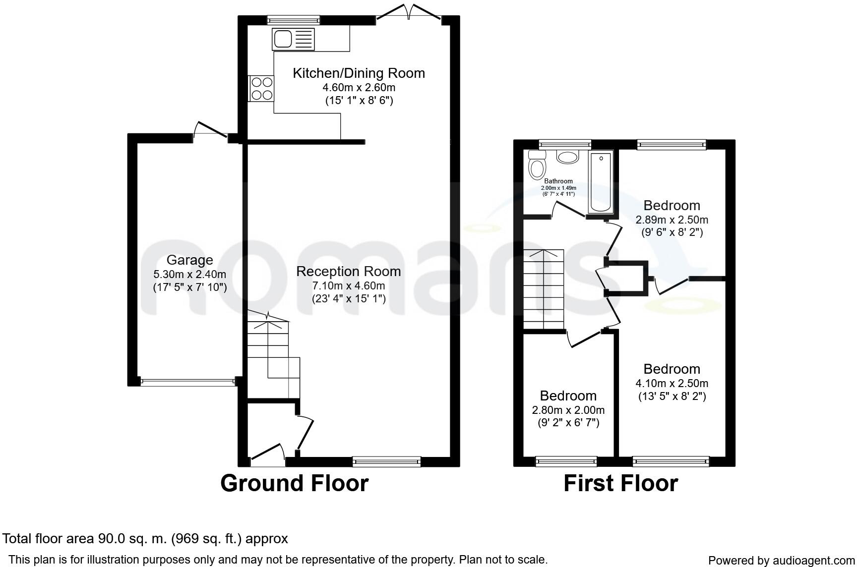 Highgrove, Farnborough, Hampshire, GU14 floorplan