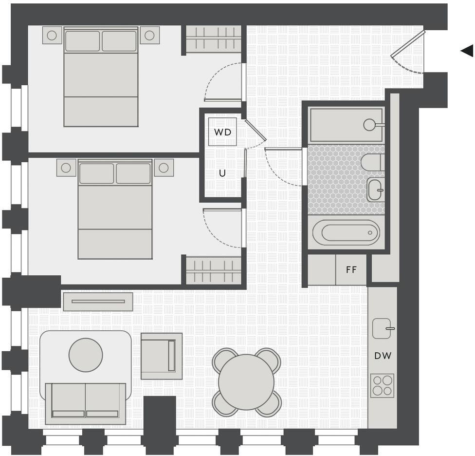 Makers Place, 40 Livery Place, B3 floorplan