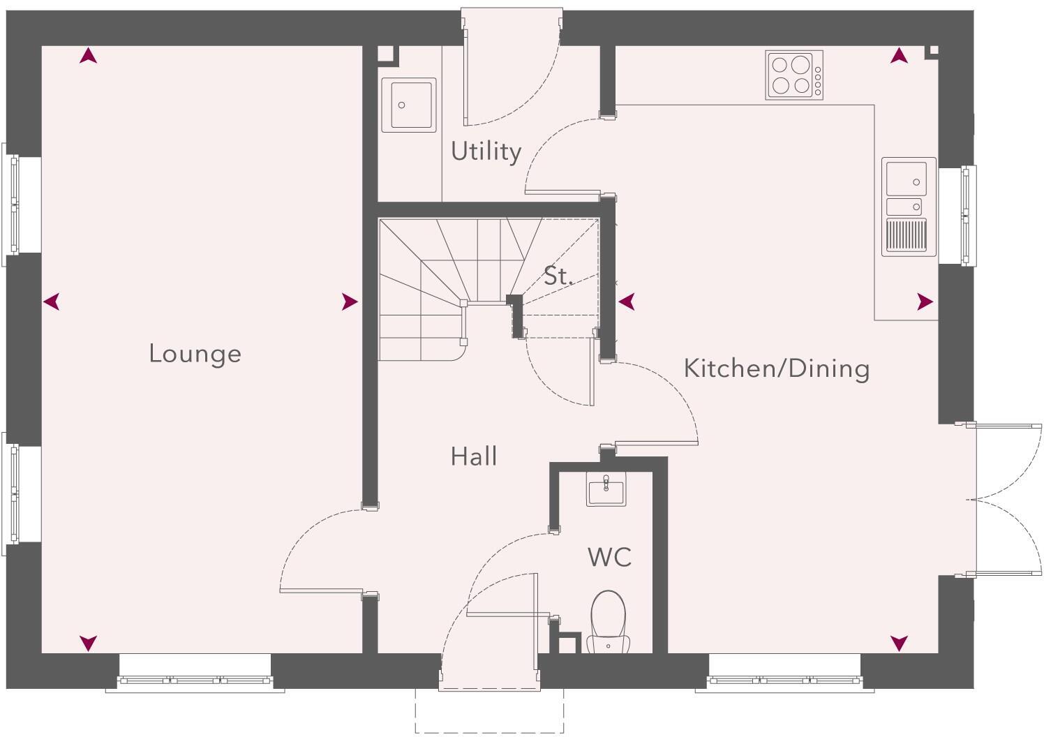 Barleyfield Drive, Nottingham, Nottinghamshire,
NG11 2AZ, 
UK floorplan