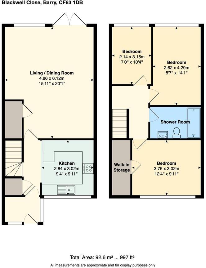 Blackwell Close, Barry floorplan