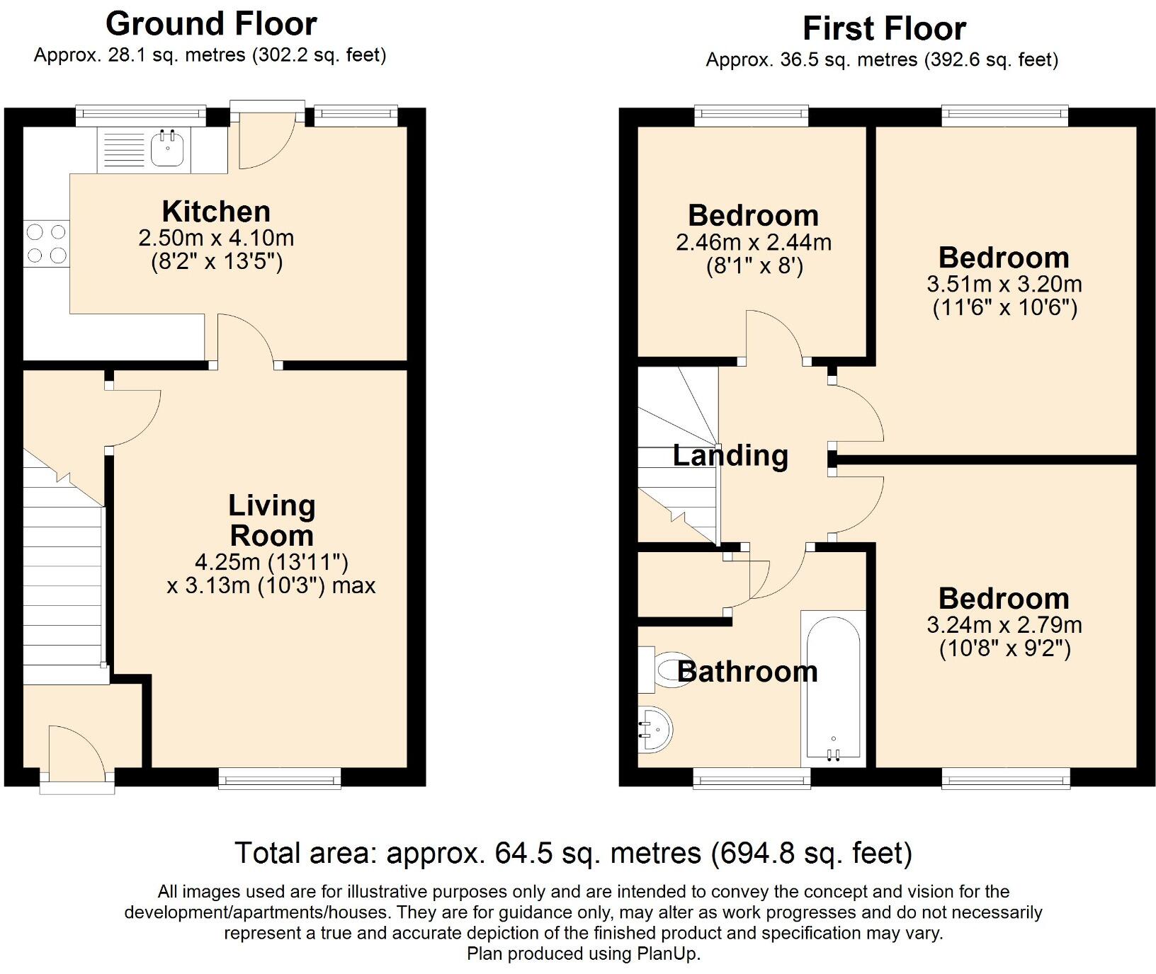 St. Aubin Drive, Telford floorplan