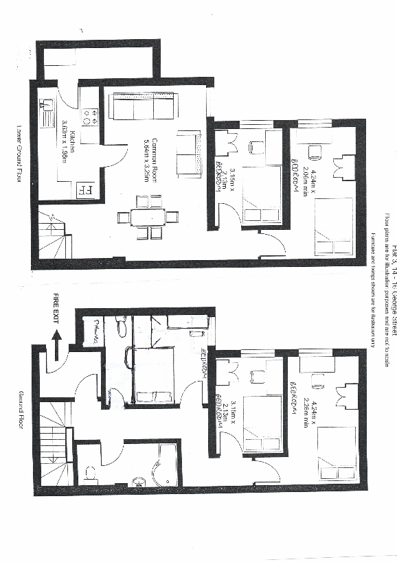 Flat 3, 14-16 George Street, Leamington Spa, CV31 1ET floorplan