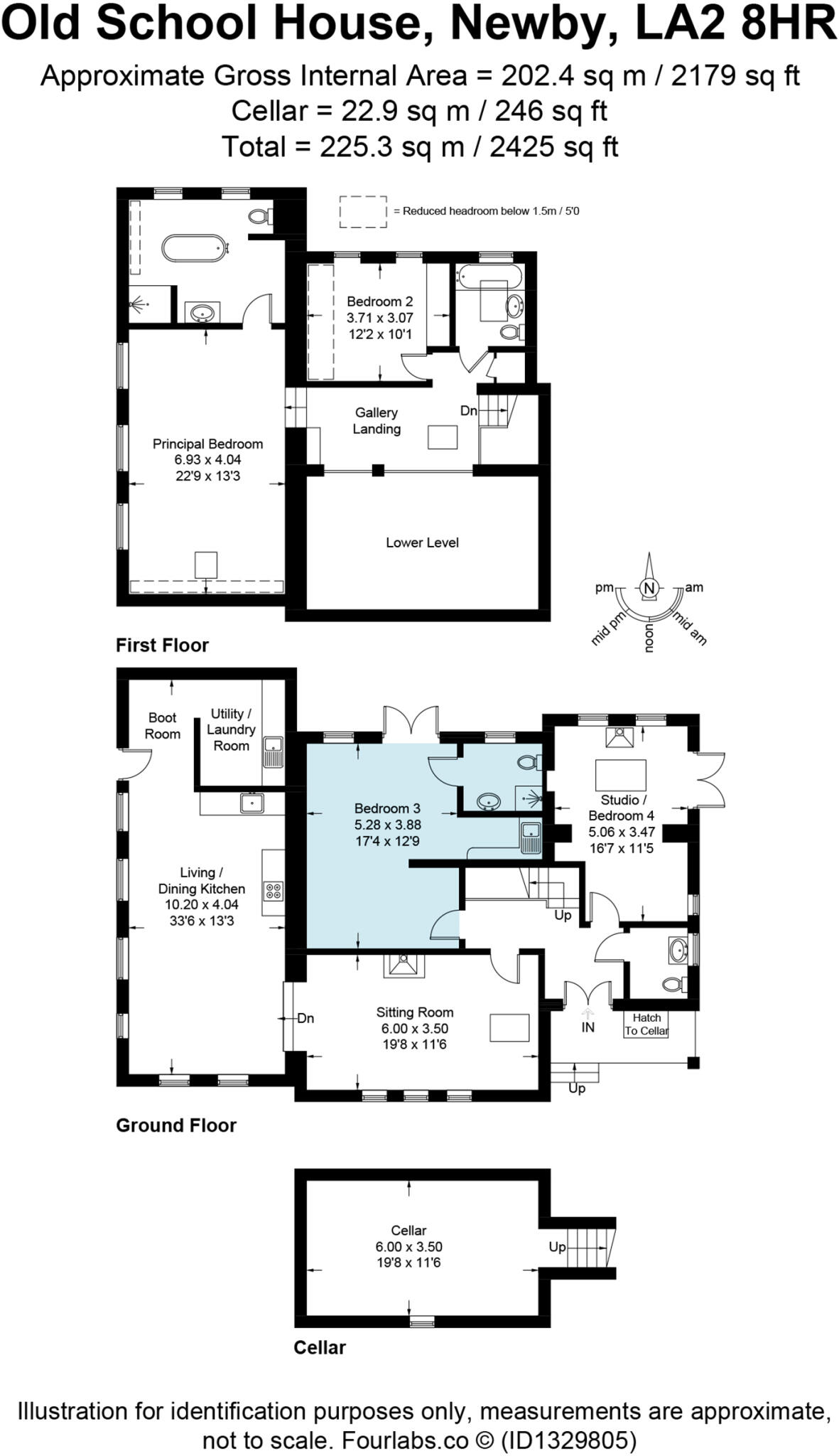 Old School House, Newby, LA2 8HR floorplan