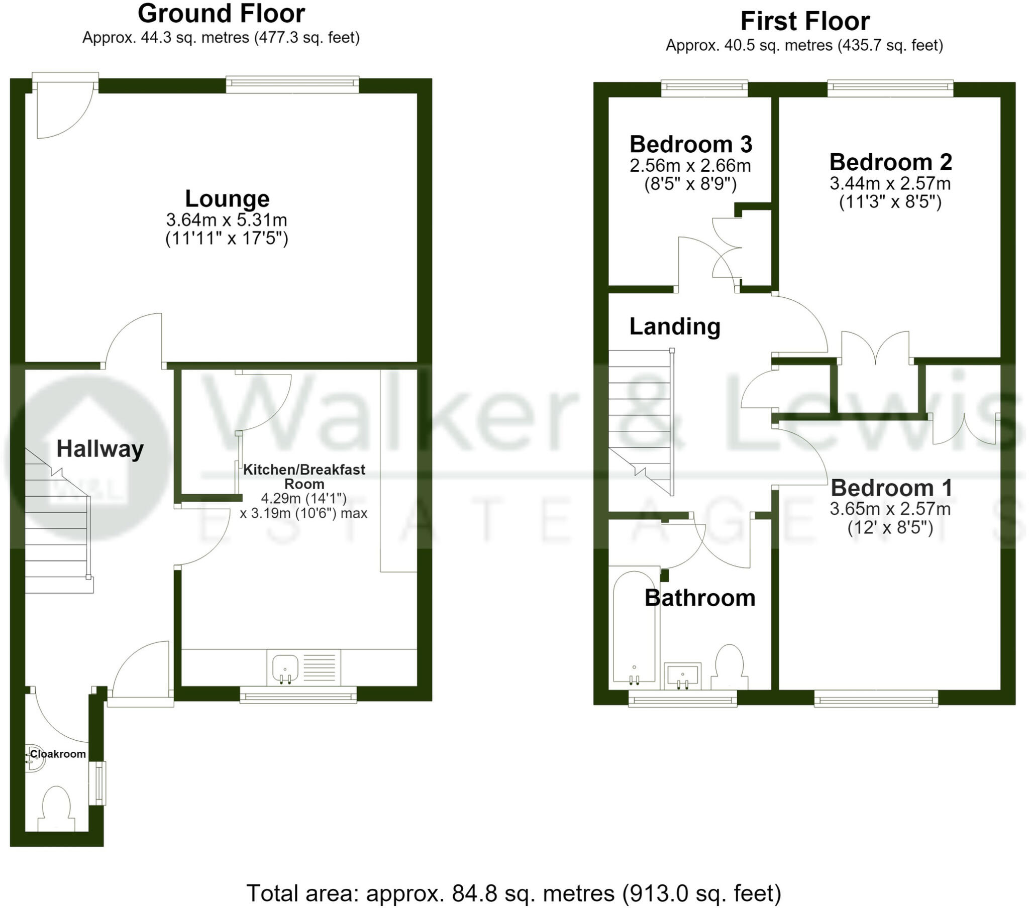 Tennyson Close, Pontypridd, Rhondda Cynon Taf floorplan