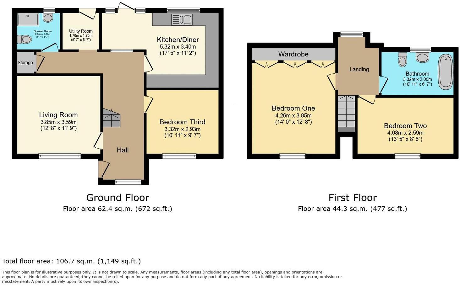 Longmore Street, Wednesbury floorplan