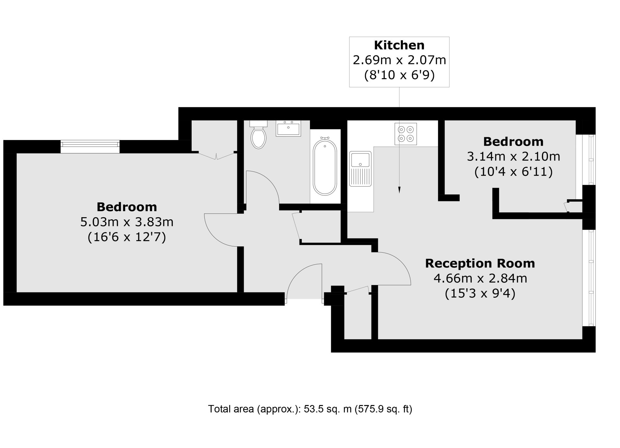 Crosslet Vale, Greenwich floorplan