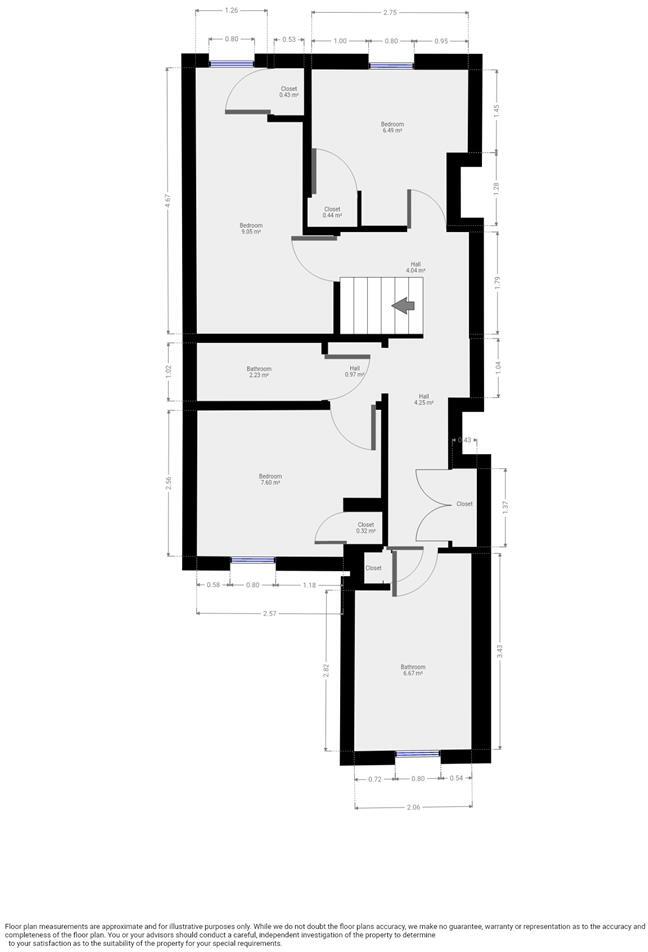 27/28 - Cecil Street - Student House floorplan