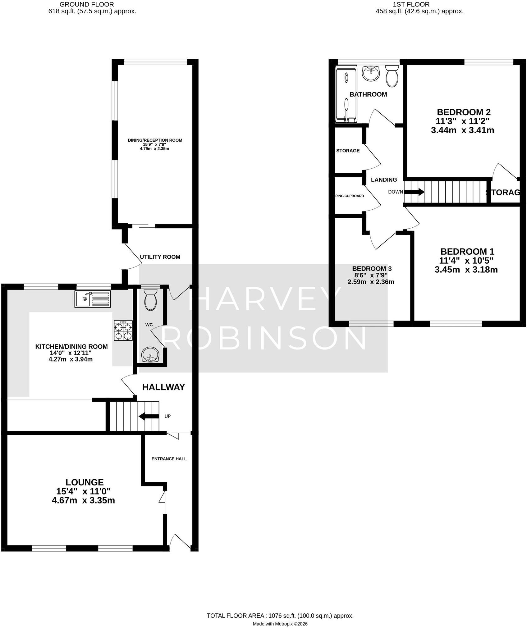 Duck Lane, St. Neots, PE19 floorplan