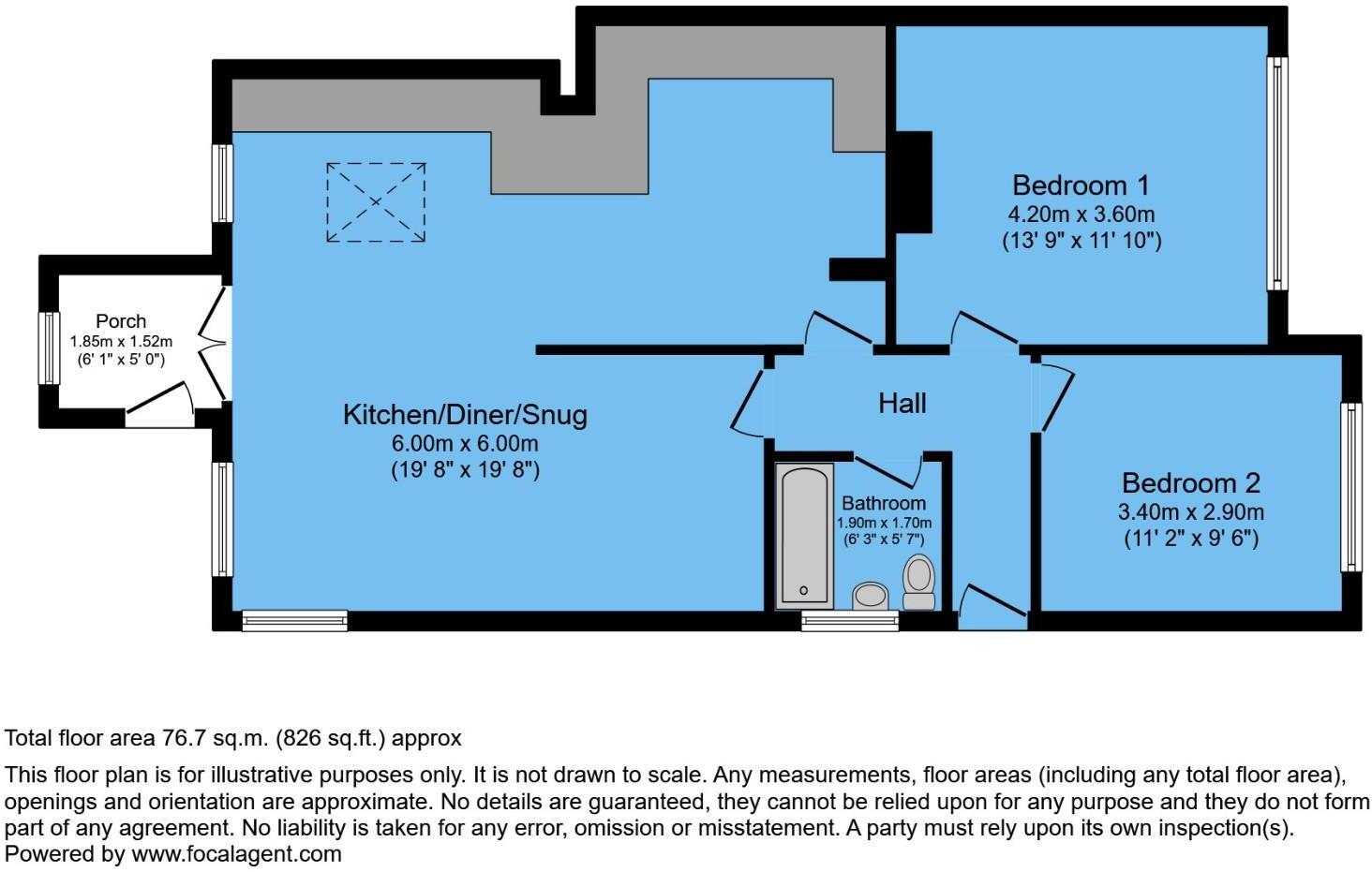 Glasshouse Lane, New Whittington, Chesterfield, S43 2DQ floorplan