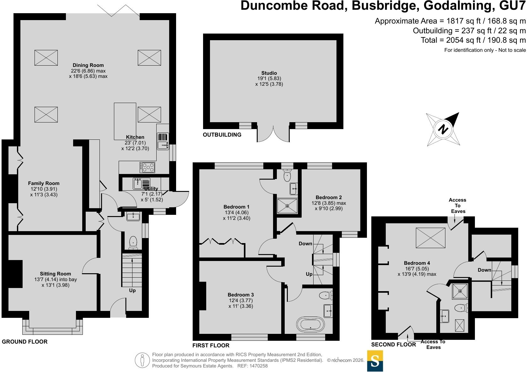 Duncombe Road, Busbridge, Godalming, Surrey, GU7 floorplan