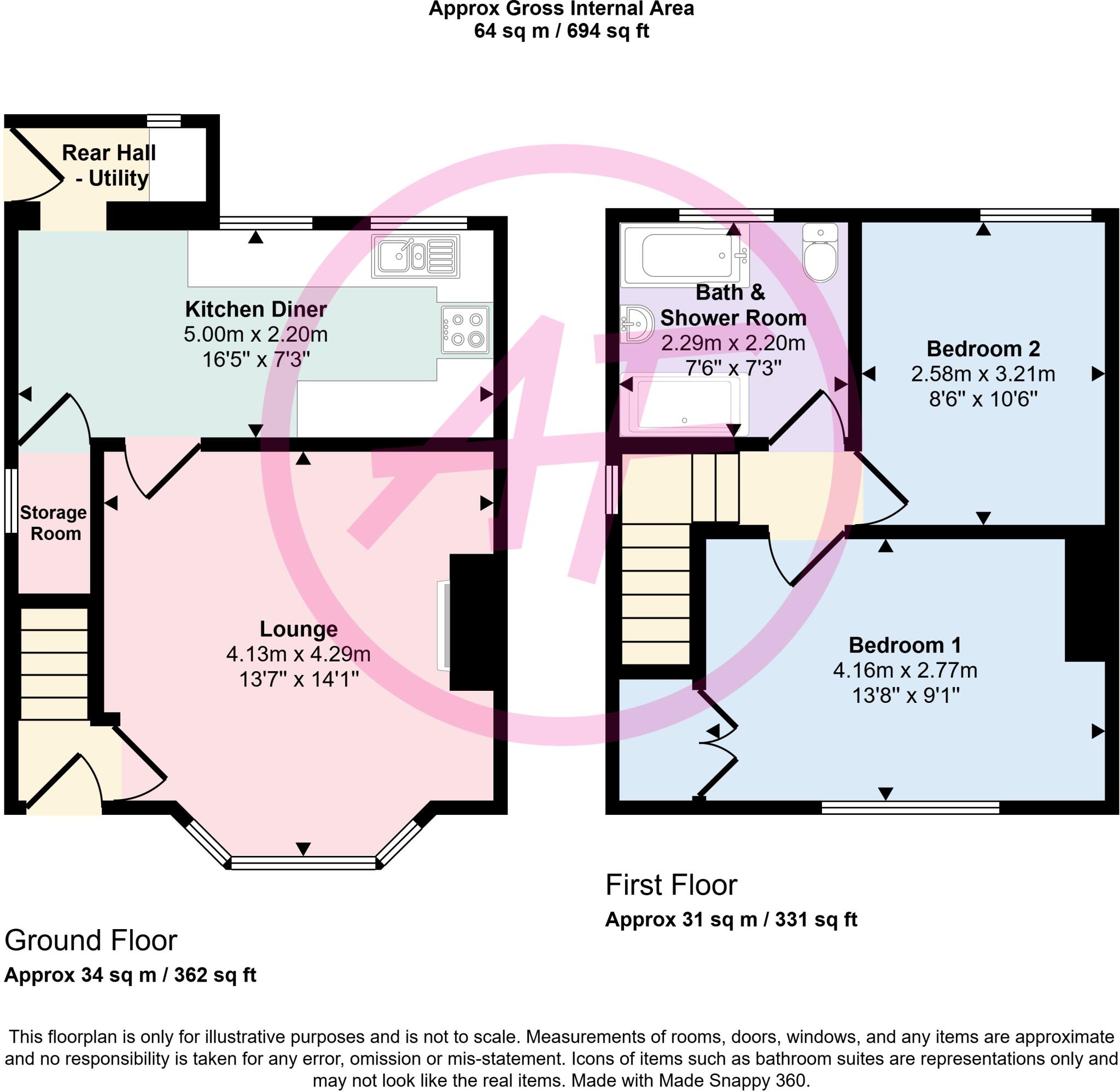 Penrhos Avenue, Llandudno Junction, Conwy, LL31 floorplan