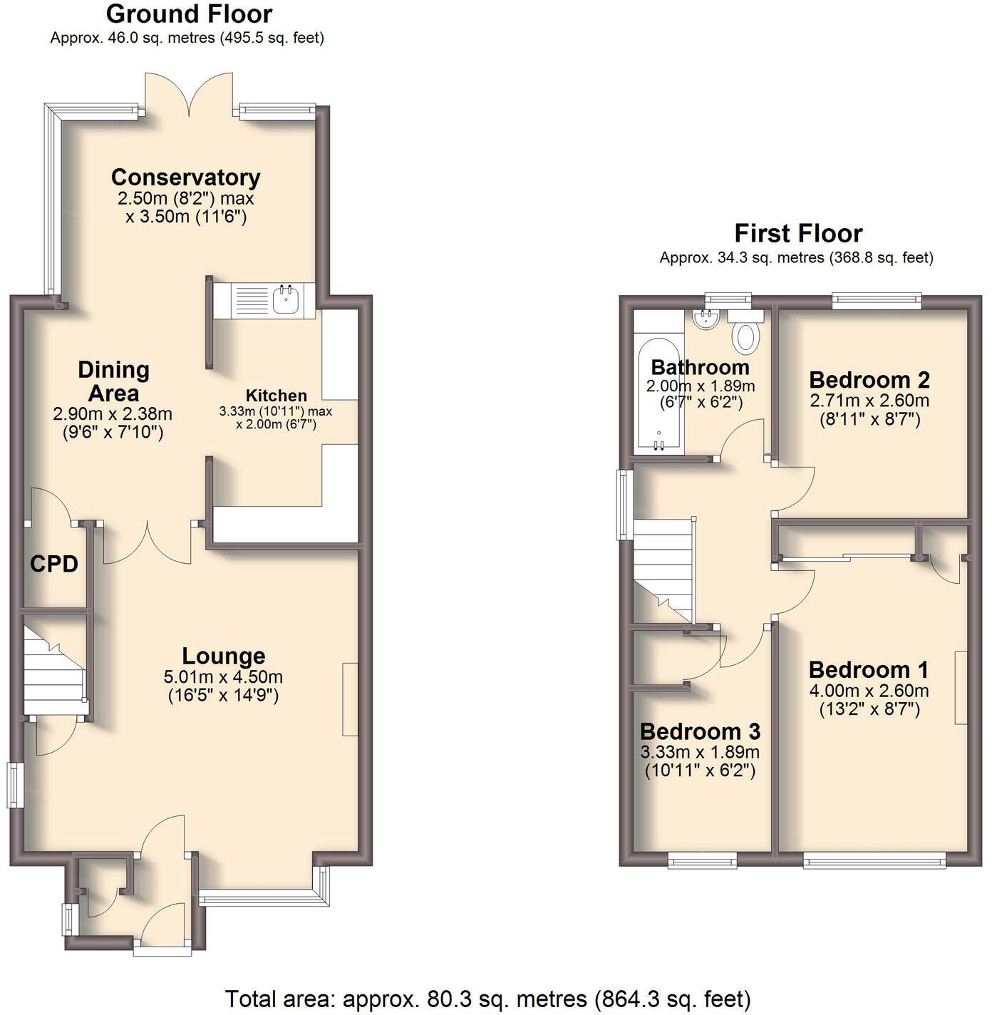 Birch Close, Killamarsh, S21 floorplan