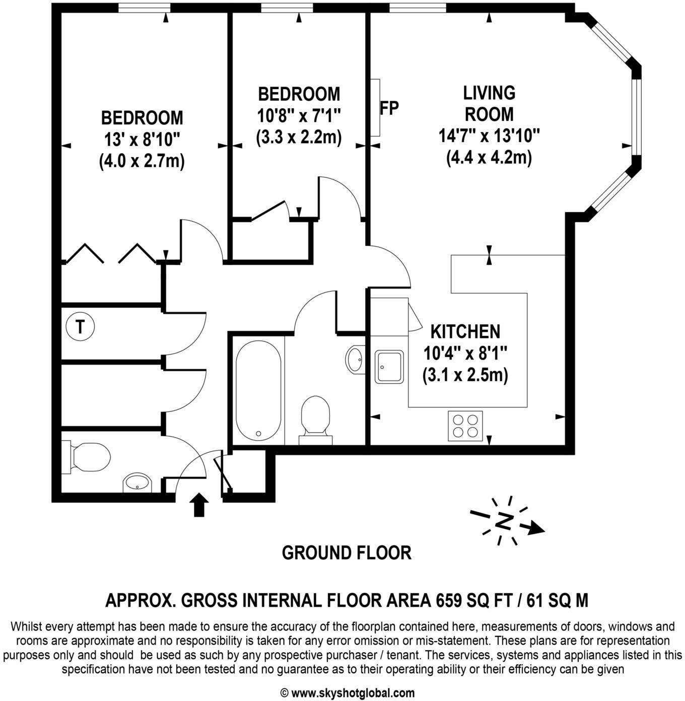 Ashley Avenue, Epsom floorplan