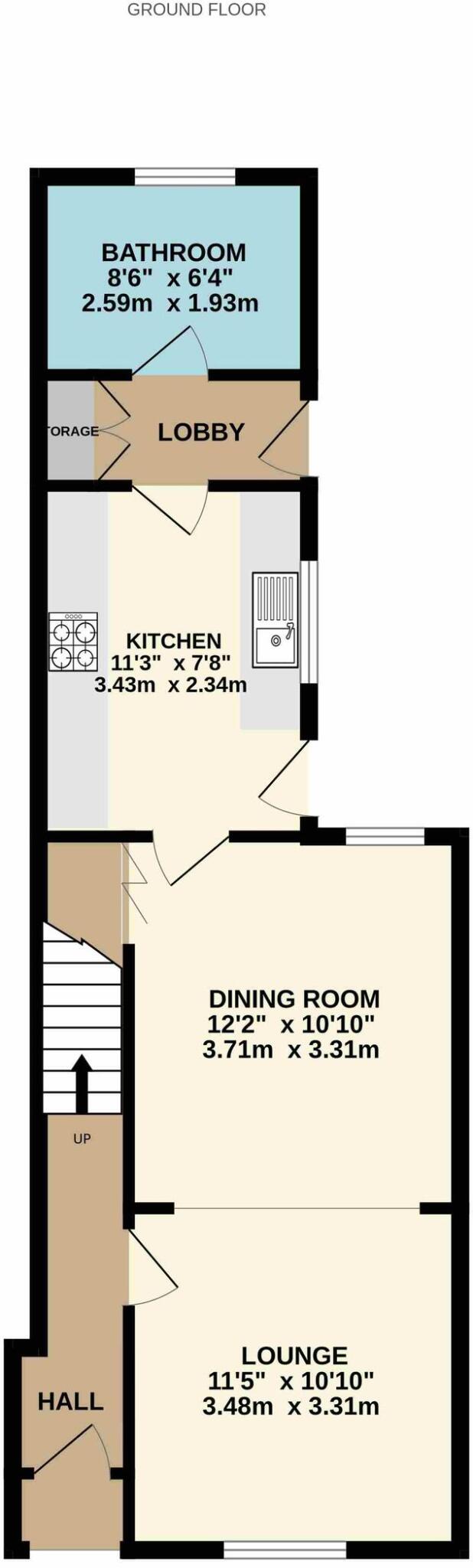 Caldecott Street, Rugby, CV21 floorplan