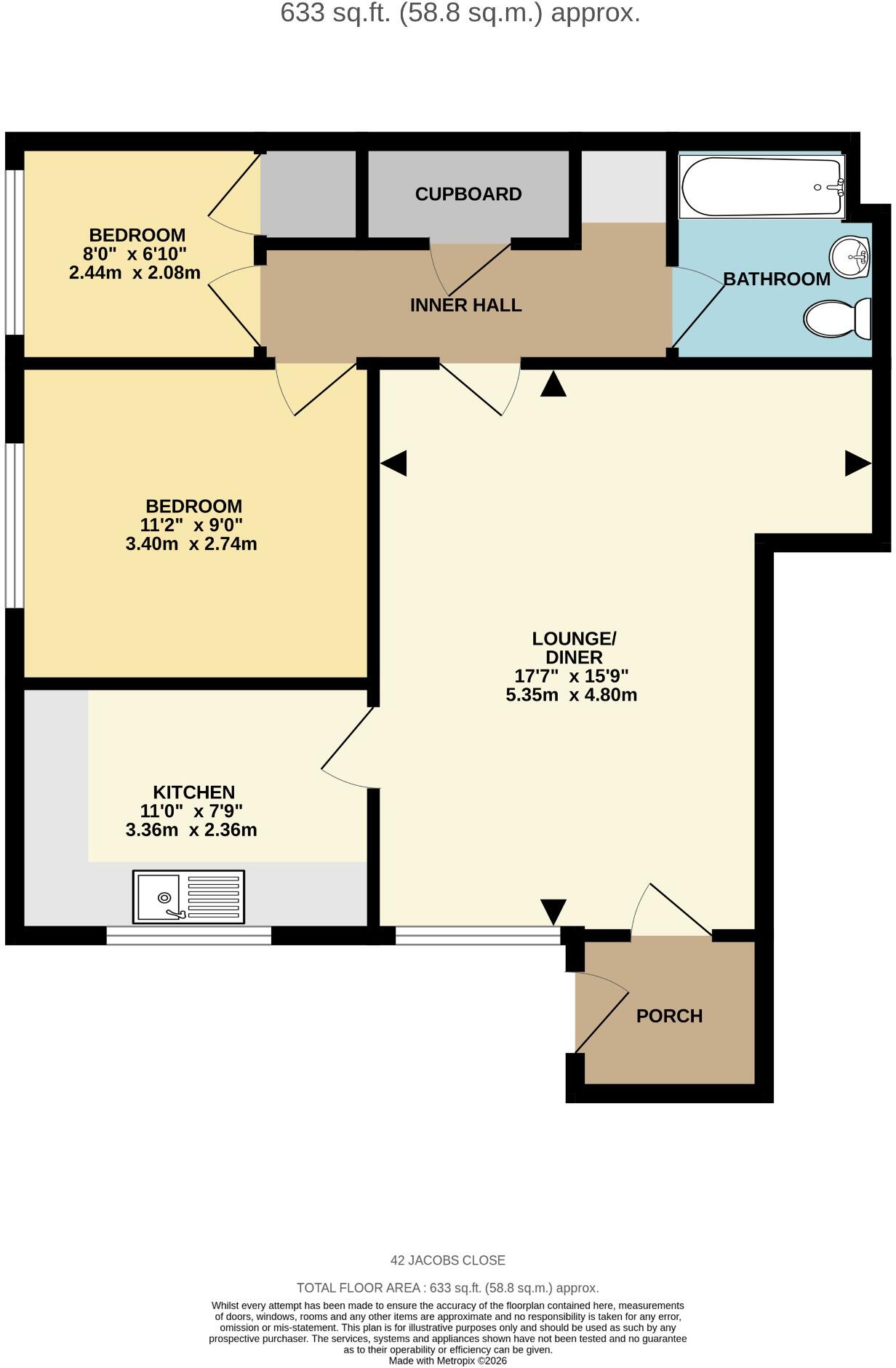 Jacobs Close, Clanfield floorplan
