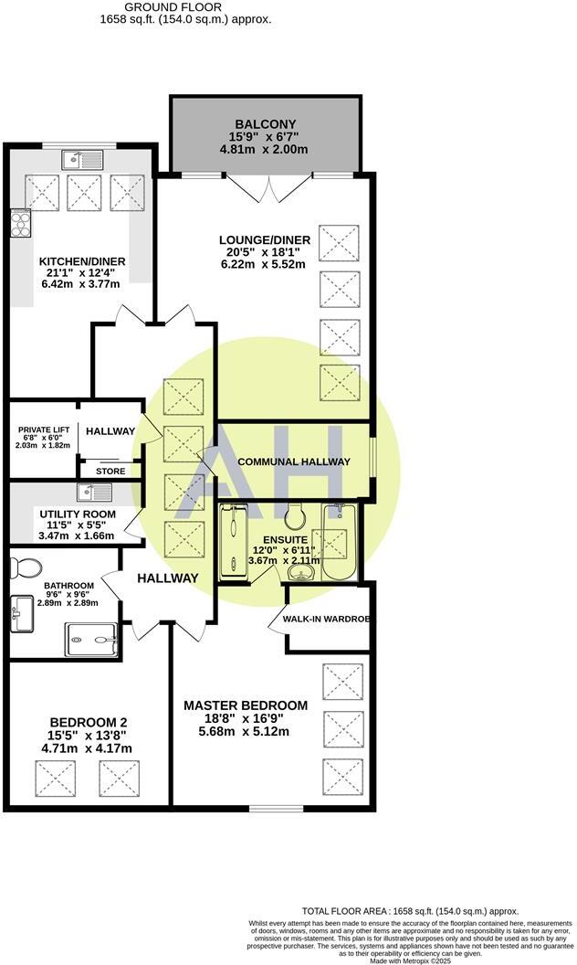 The Penthouse, Serenity, Moss Lane, Sale floorplan