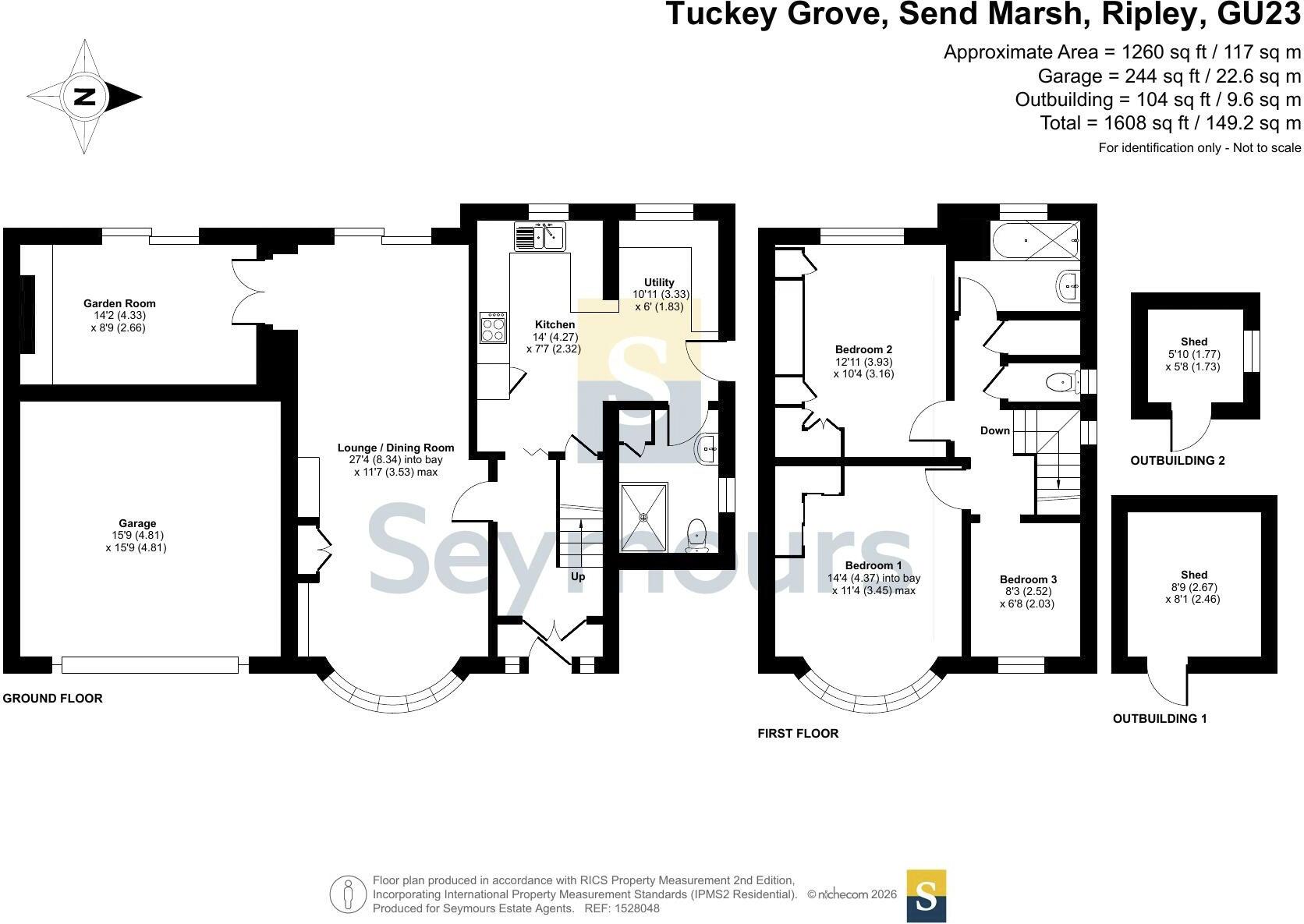 Tuckey Grove, Send  Marsh, Ripley, Surrey, GU23 floorplan