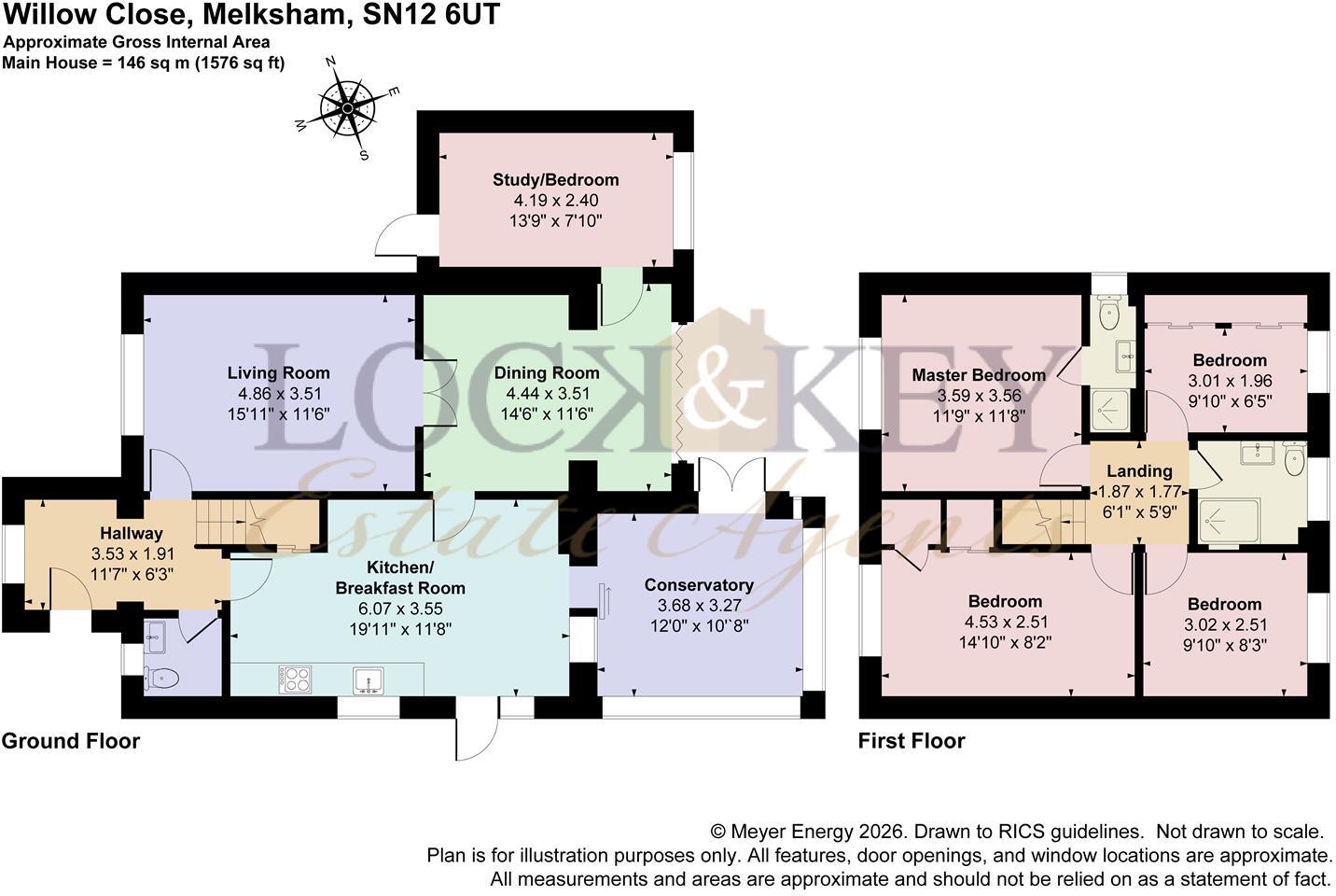 Willow Close, Melksham floorplan