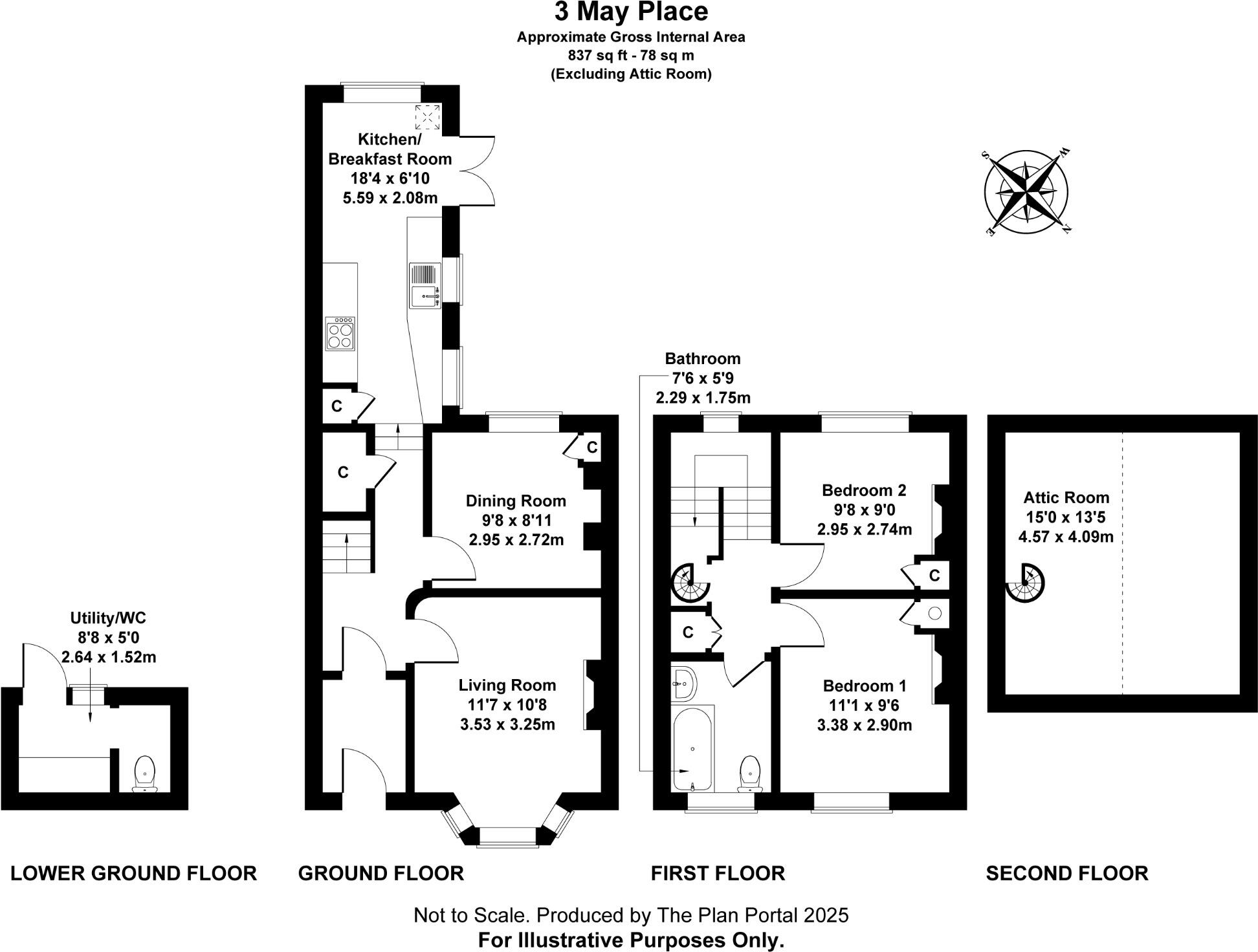 May Place, Calstock, Cornwall, PL18 9QP floorplan