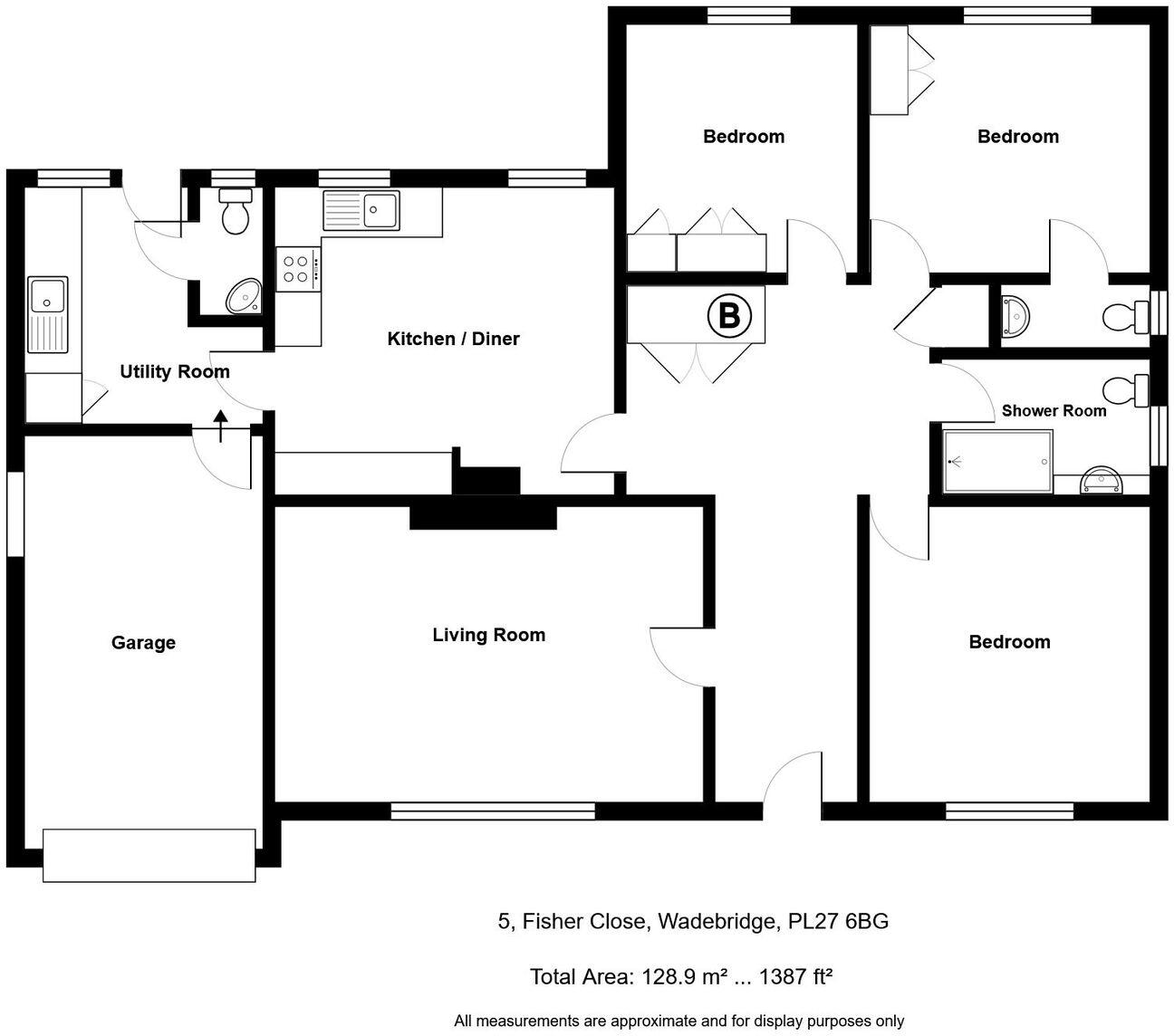 5, Fisher Close, Wadebridge, PL27 floorplan