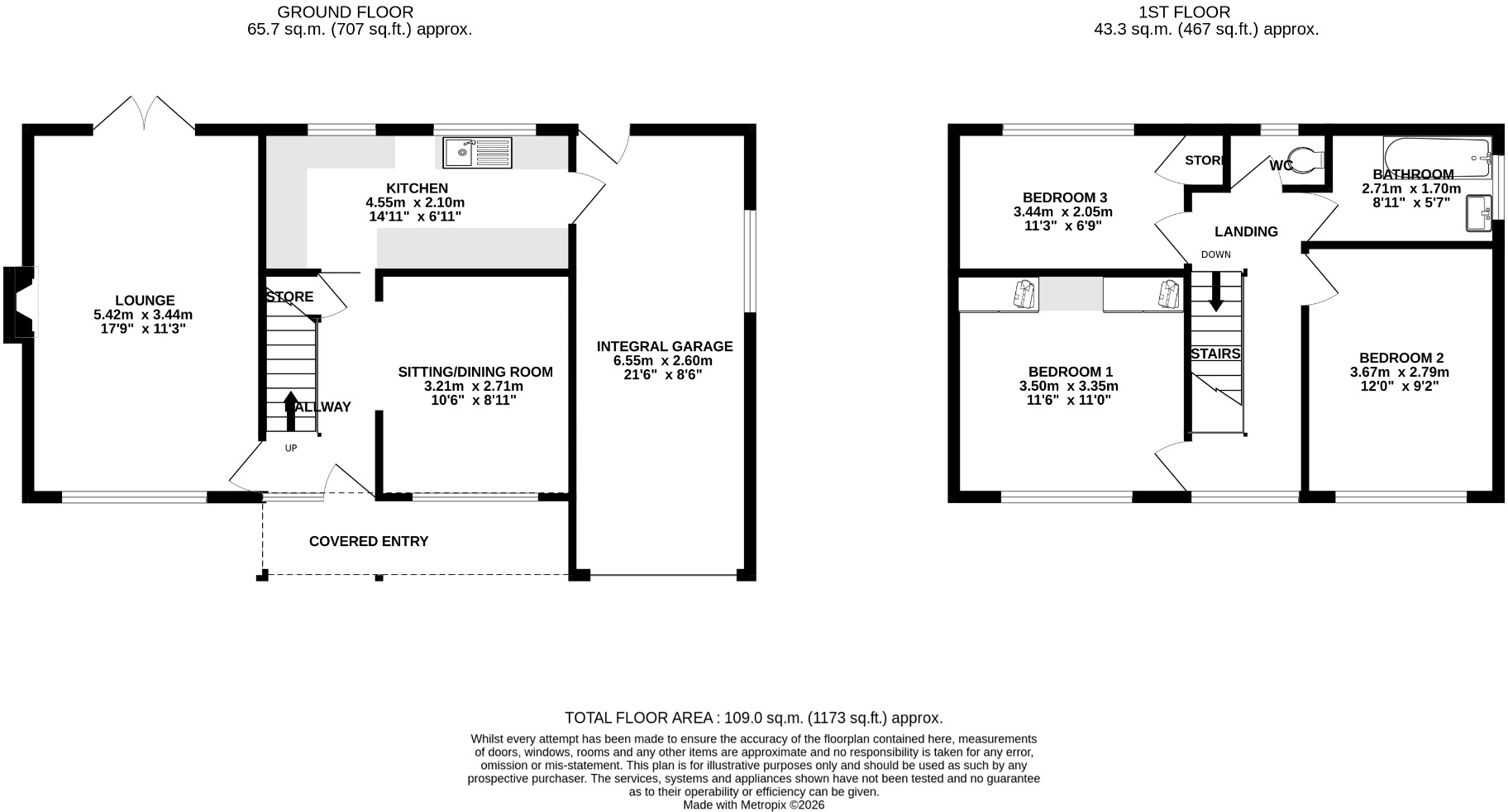 Ash Grove, Harwood, Bolton, BL2 3 floorplan