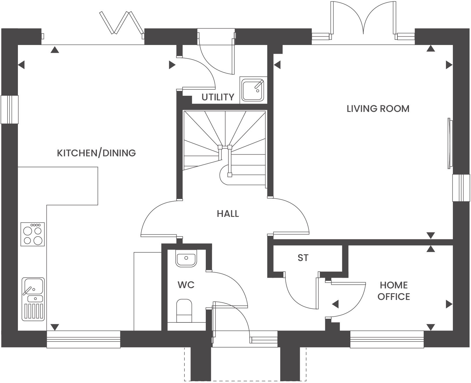 22 Blackthorn, Church Road, Crowle, Worcestershire, WR7 floorplan