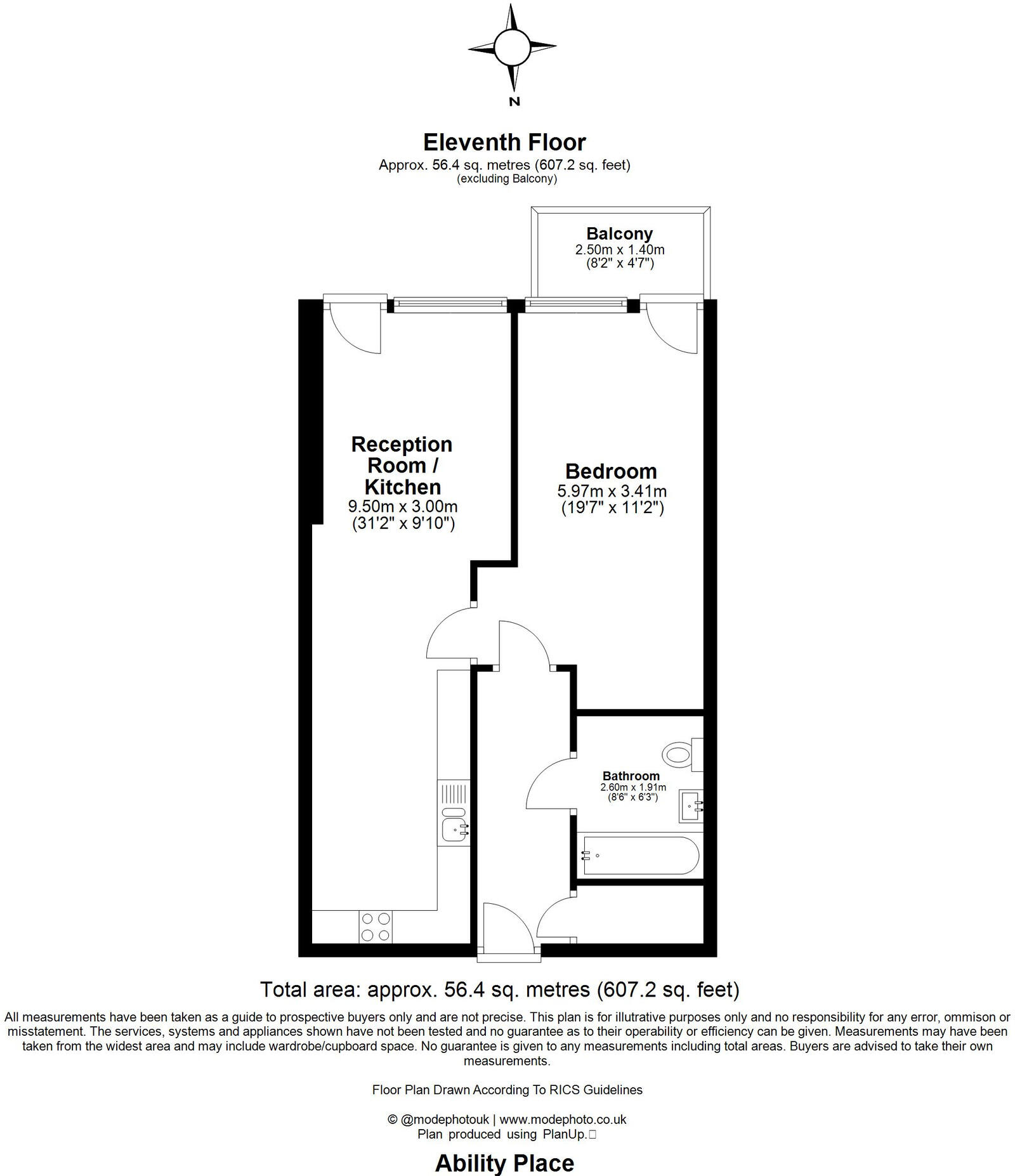 Ability Place, Canary Wharf, E14 floorplan