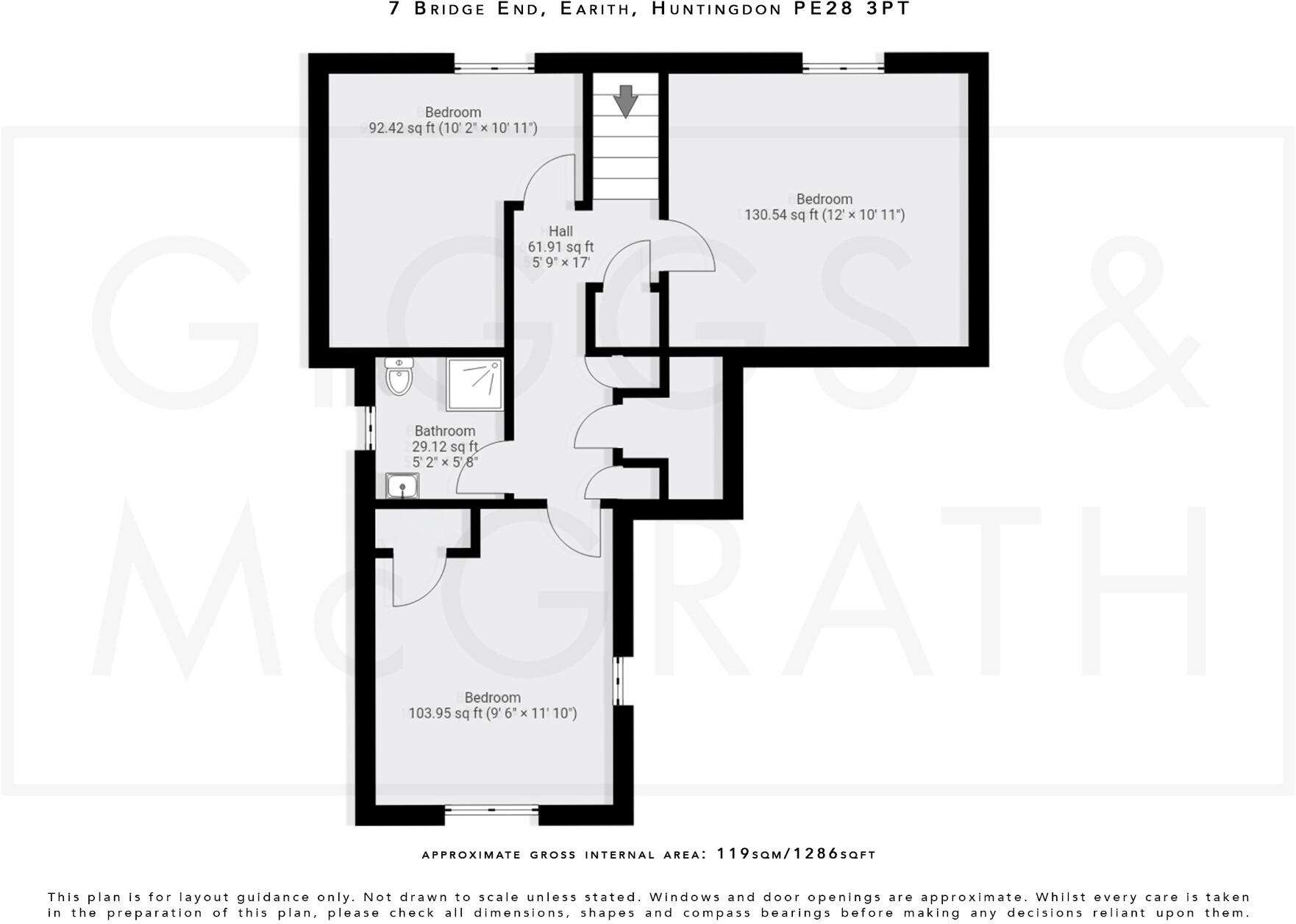 Bridge End, Earith, Huntingdon, Cambridgeshire, PE28 3PT floorplan