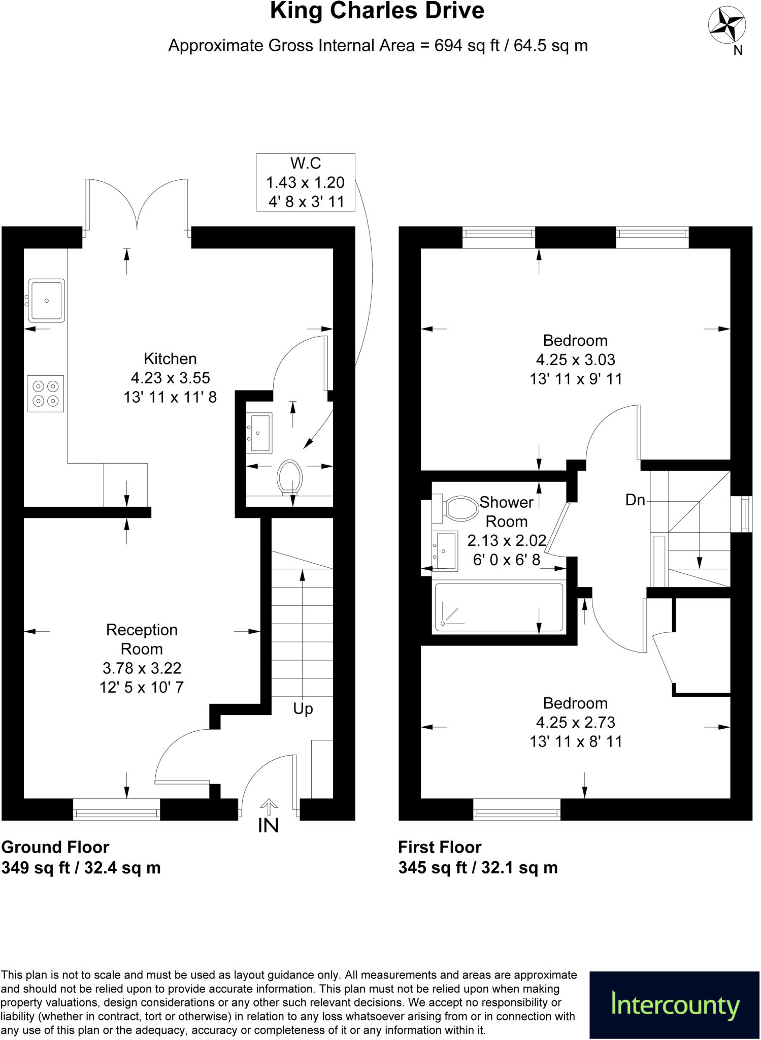 King Charles Drive, Stansted, Essex, CM24 floorplan