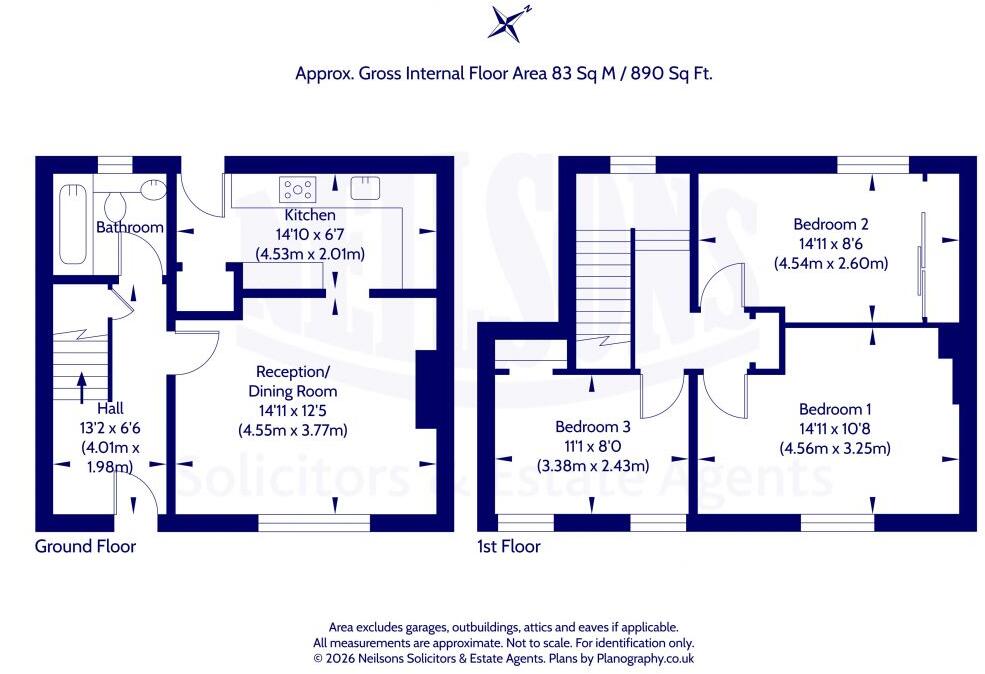 12 Clermiston View, Edinburgh, EH4 7BS floorplan