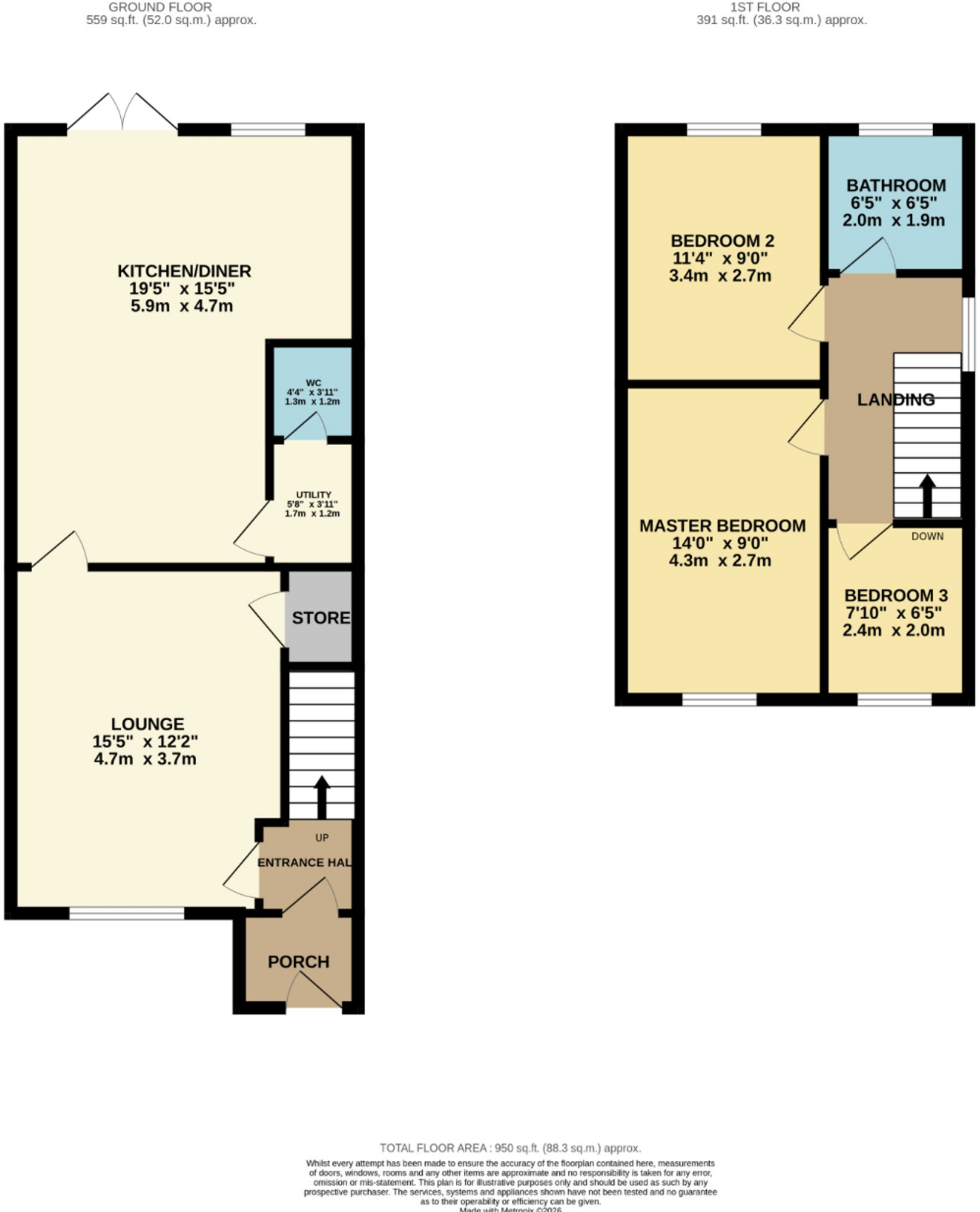 Pen Y Cae, Caerphilly floorplan