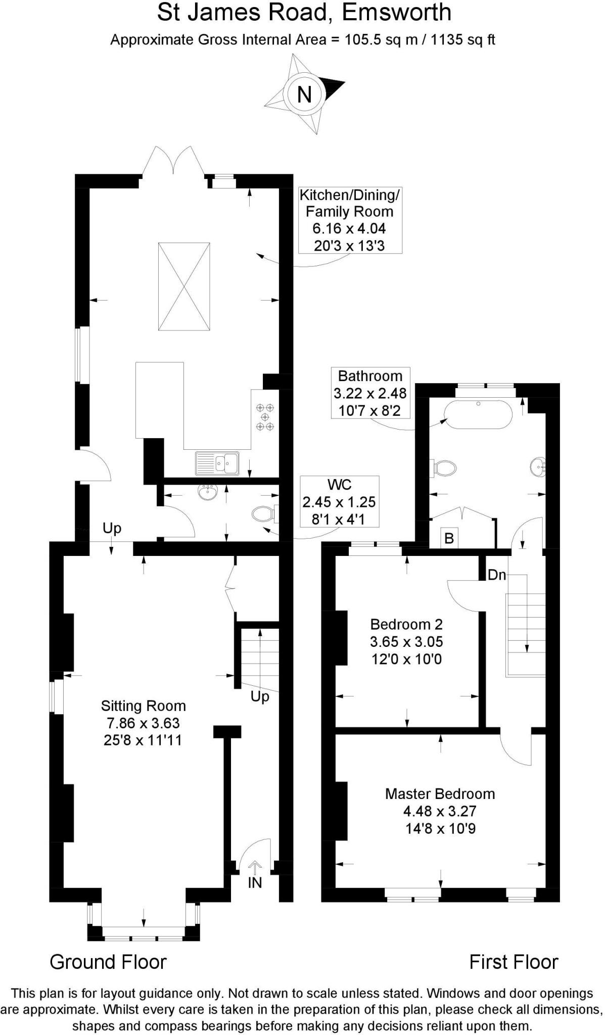 St. James Road, Emsworth floorplan