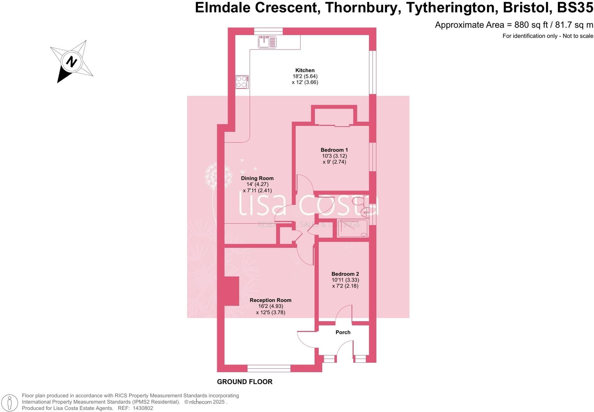 Elmdale Crescent, Thornbury, BS35 floorplan