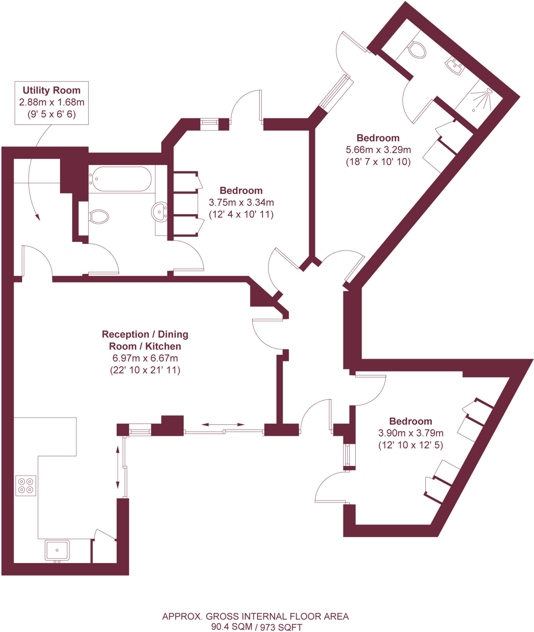 35A Queensdown Road, Hackney, London, E5 floorplan